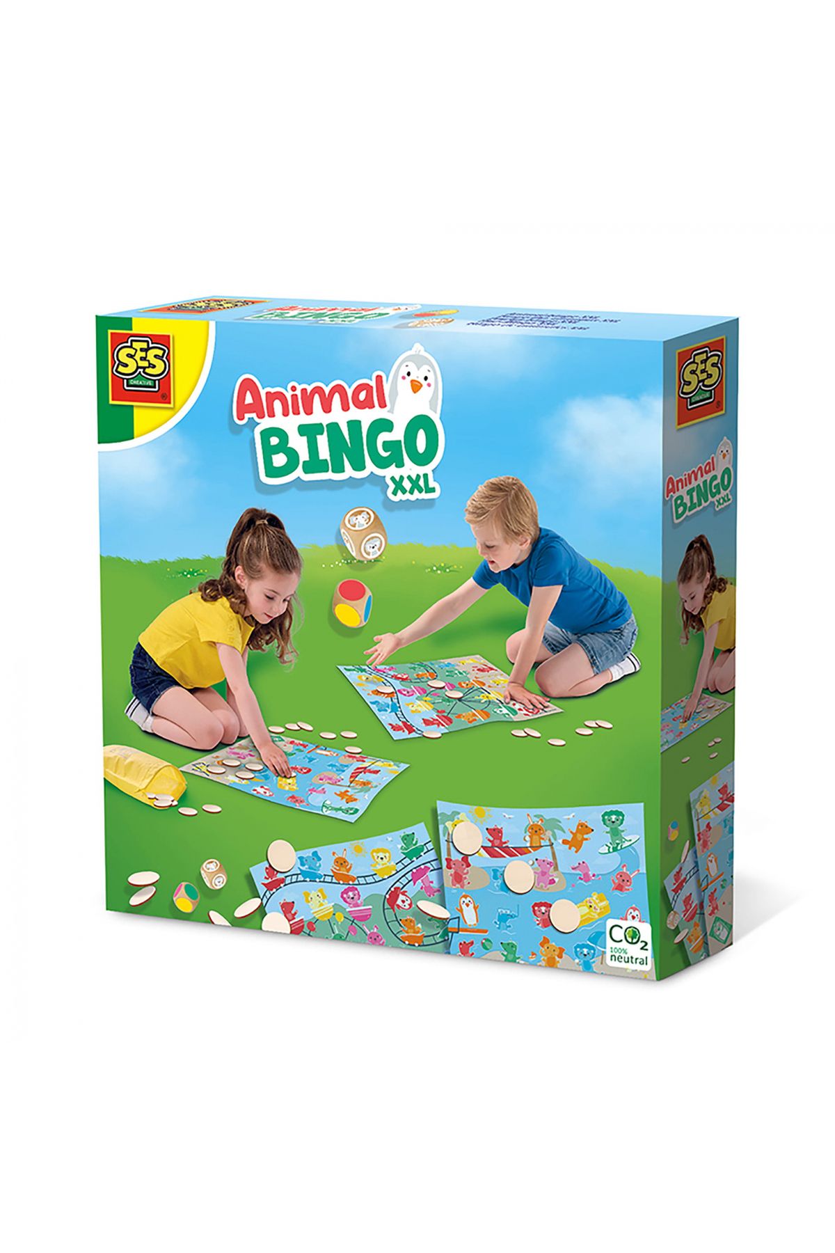 SES Creative Joc De Petrecere - Bingo Cu Animale Xxl - One Size