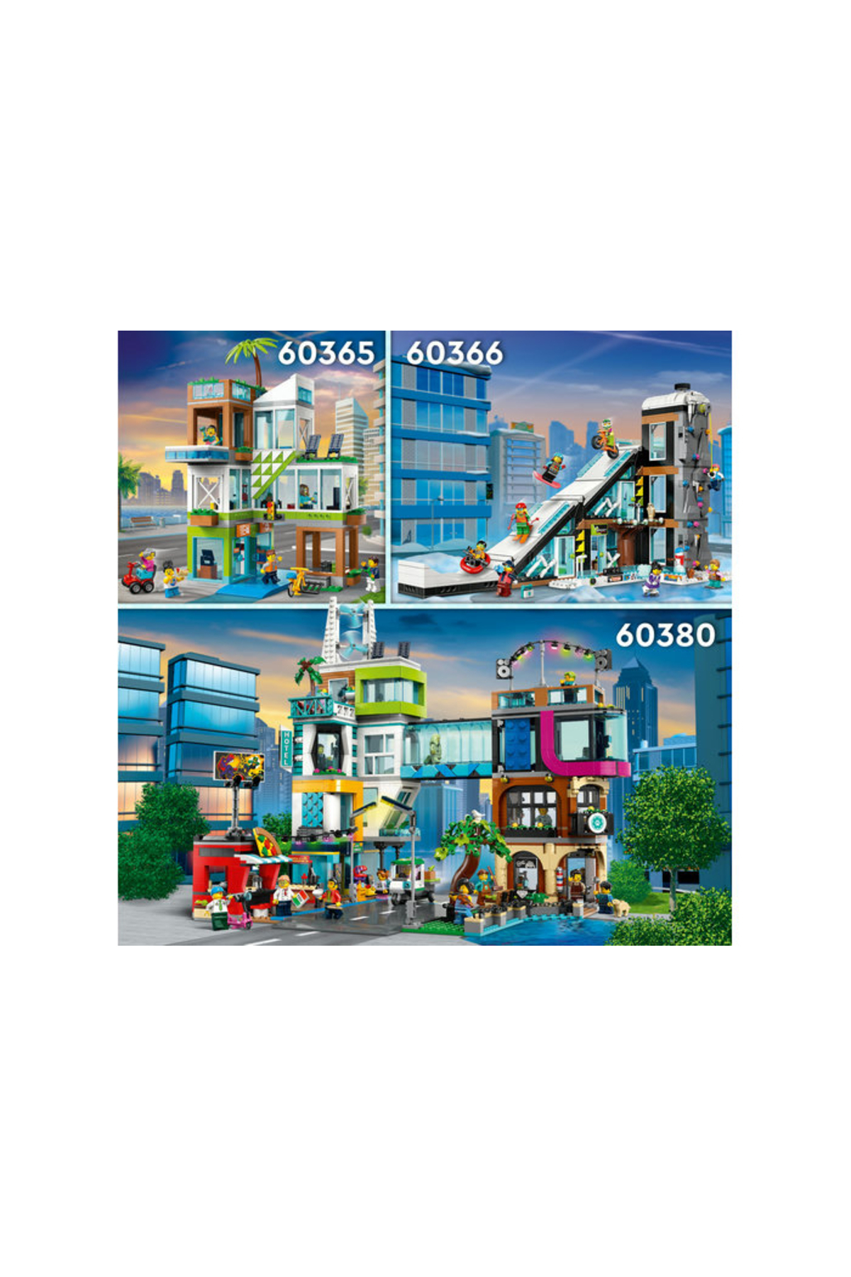 پارک اسکیت خیابانی سیتی ۶۰۳۶۴ مجموعه ساختمان اسباببازی (۴۵۴ قطعه)