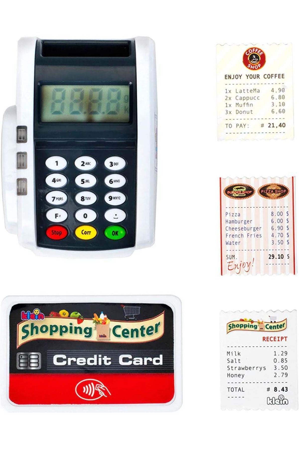 Klein-Pos Card Terminal Toy With Light And Sound 3