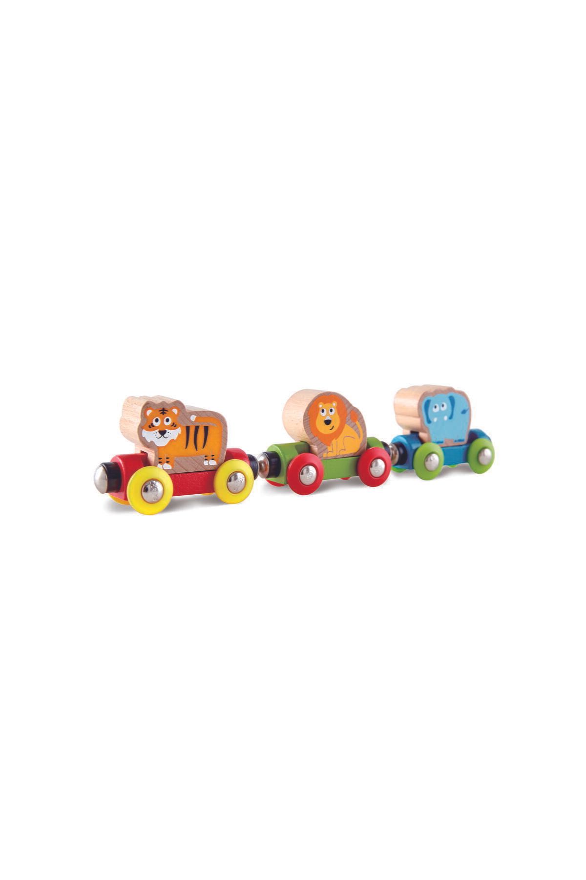 Hape Jucărie Din Lemn - Plimbare Cu Trenul În Junglă - One Size