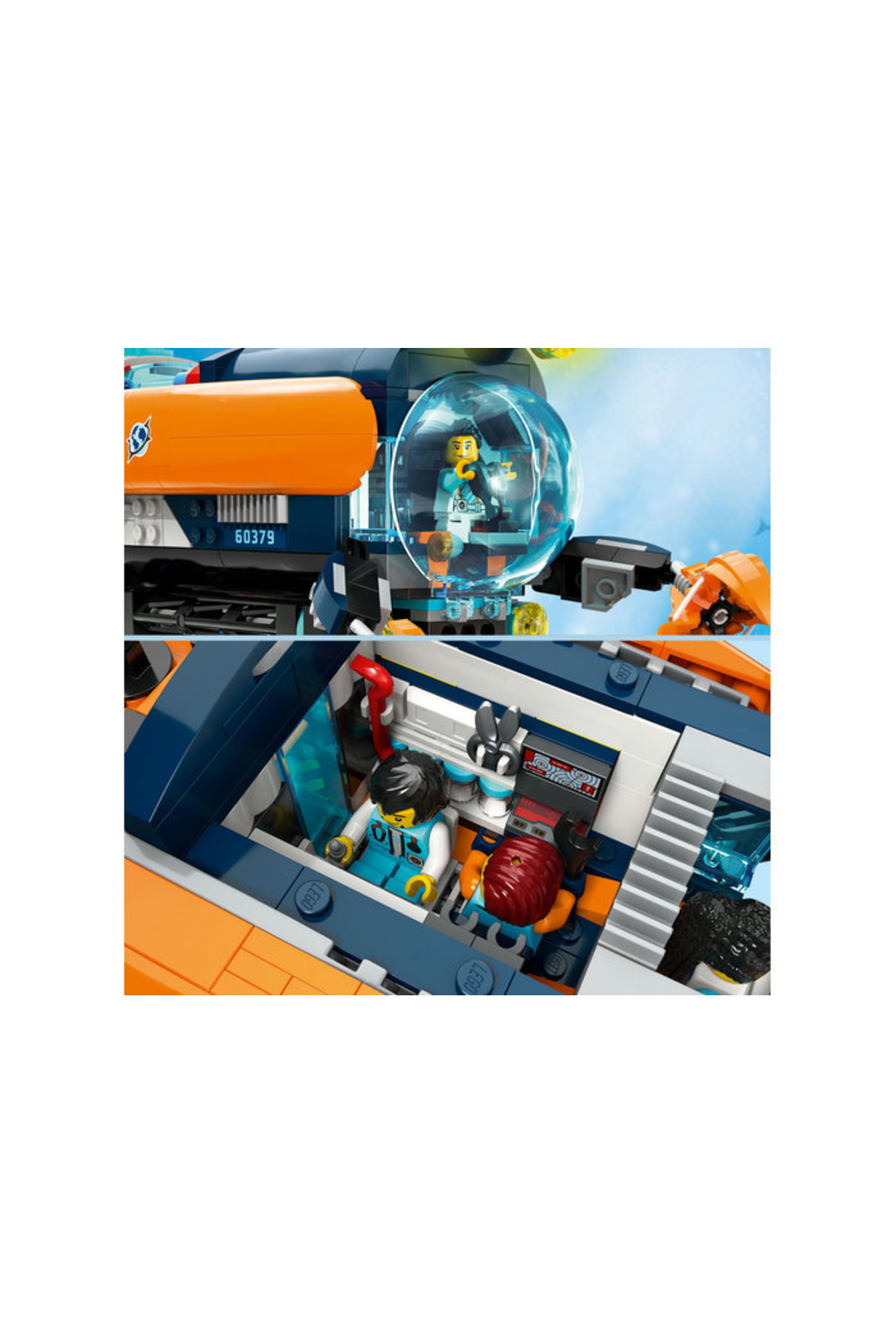 مجموعه ساختوساز اسباببازی زیردریایی اکتشافات اقیانوس عمیق شهری ۶۰۳۷۹ (۸۴۲ قطعه)