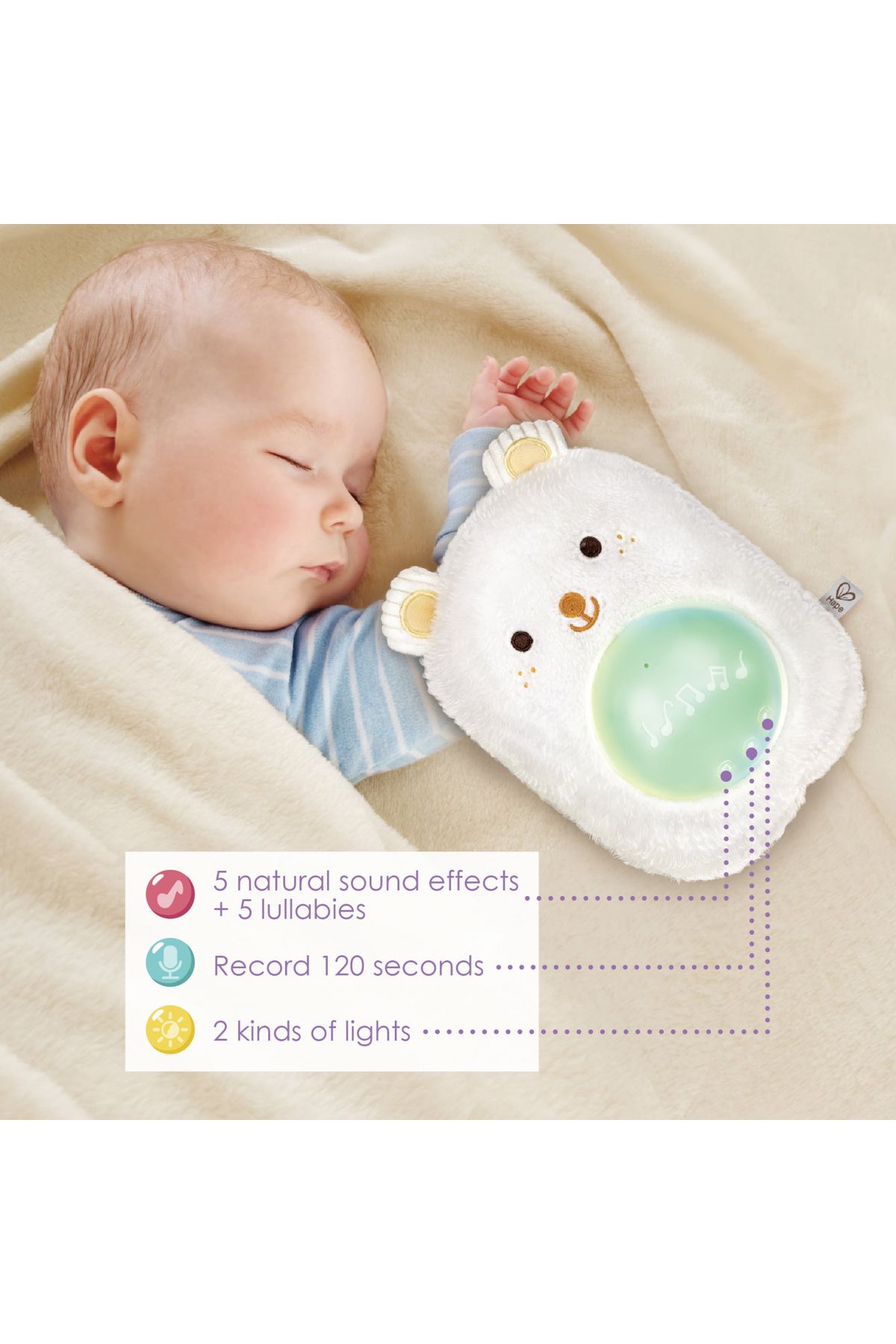Hape-Musical plush toy - Huggy Bobo 2