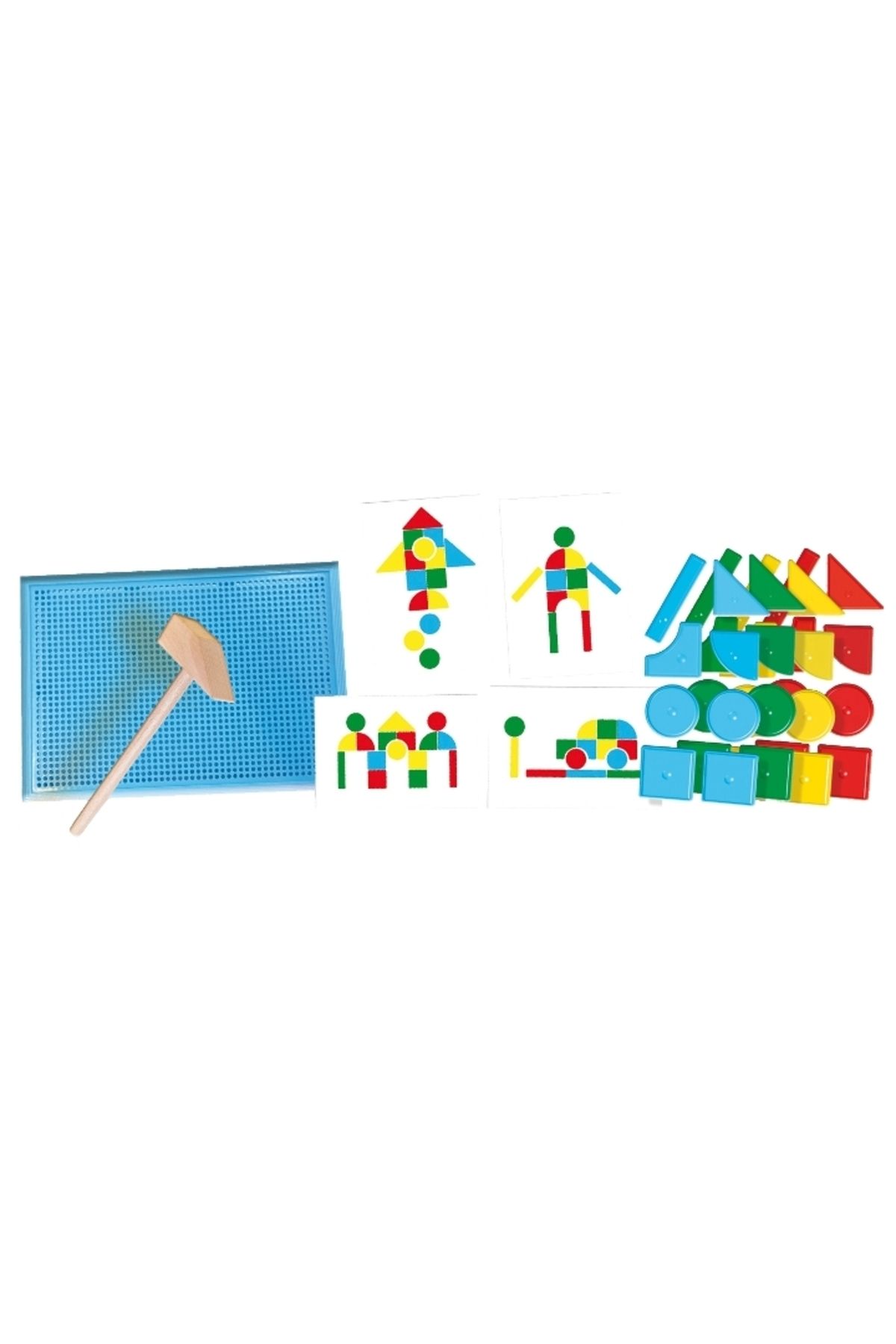 SES Creative-Set creativ cu forme din plastic si ciocan 3