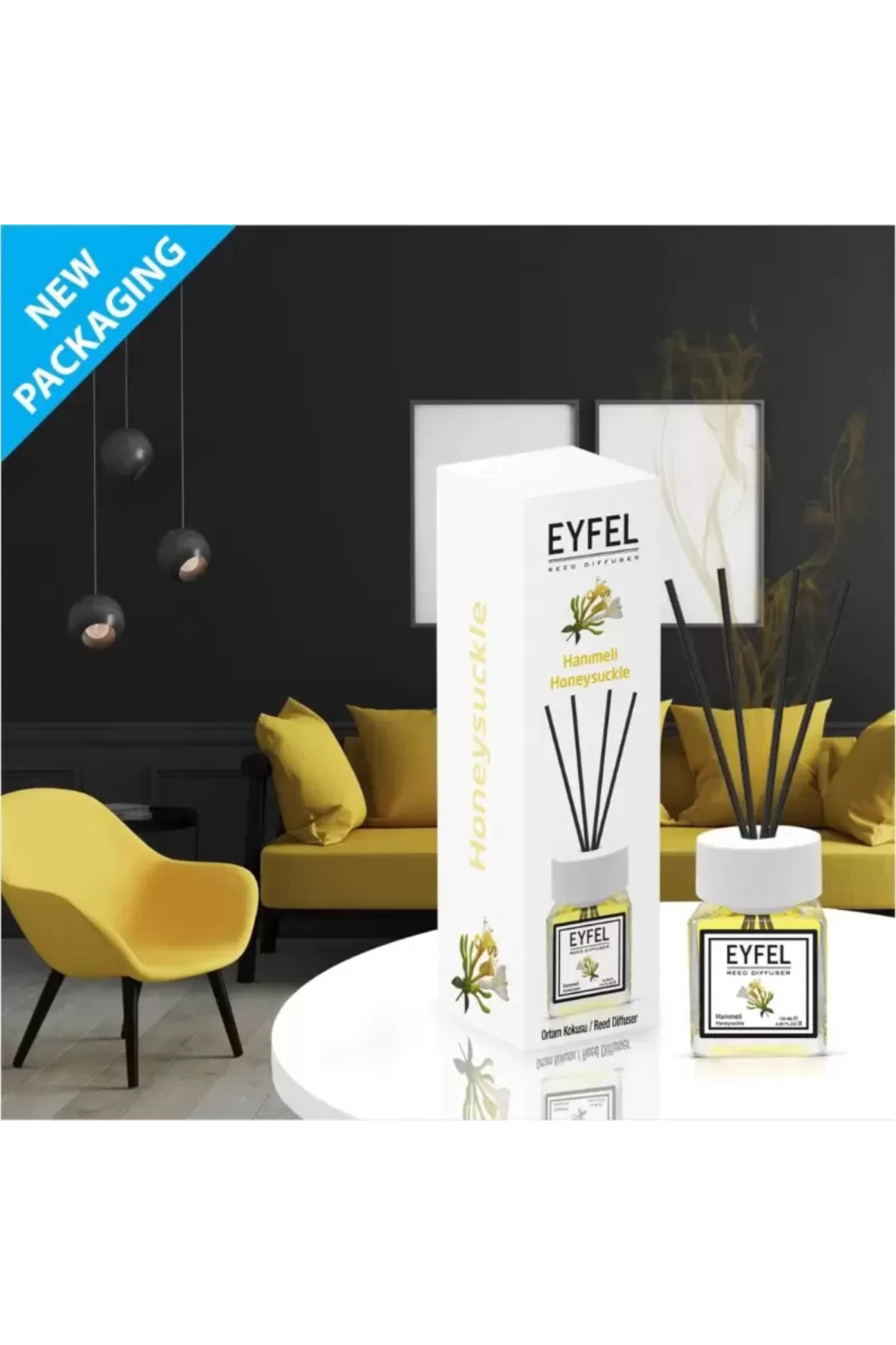 Eyfel Odorizant de cameră cu bețișoare, Mâna Domnului, 120 ml