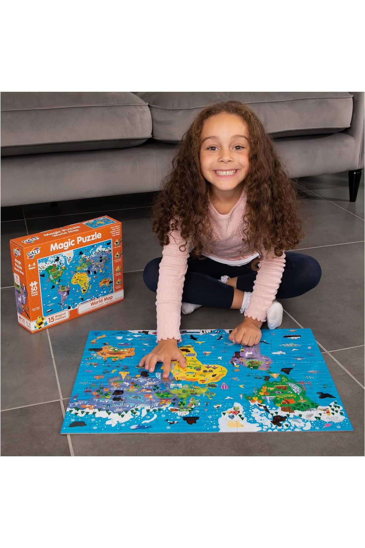 Galt-Magic Puzzle - Harta Lumii ( 50 Piese) 3