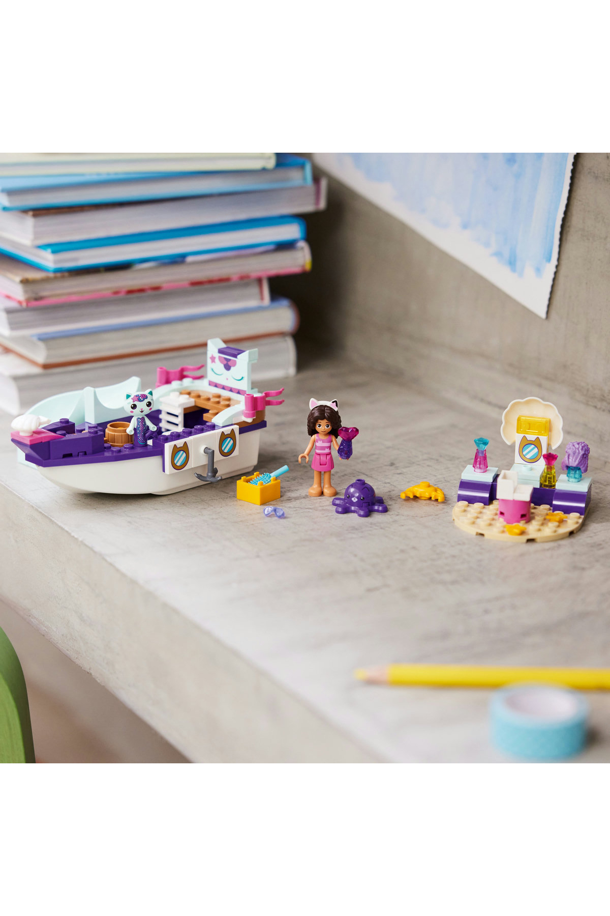 مجموعه قایق و اسپا عروسک گبی ۴+ – ۱۰۷۸۶ (۸۸ قطعه)