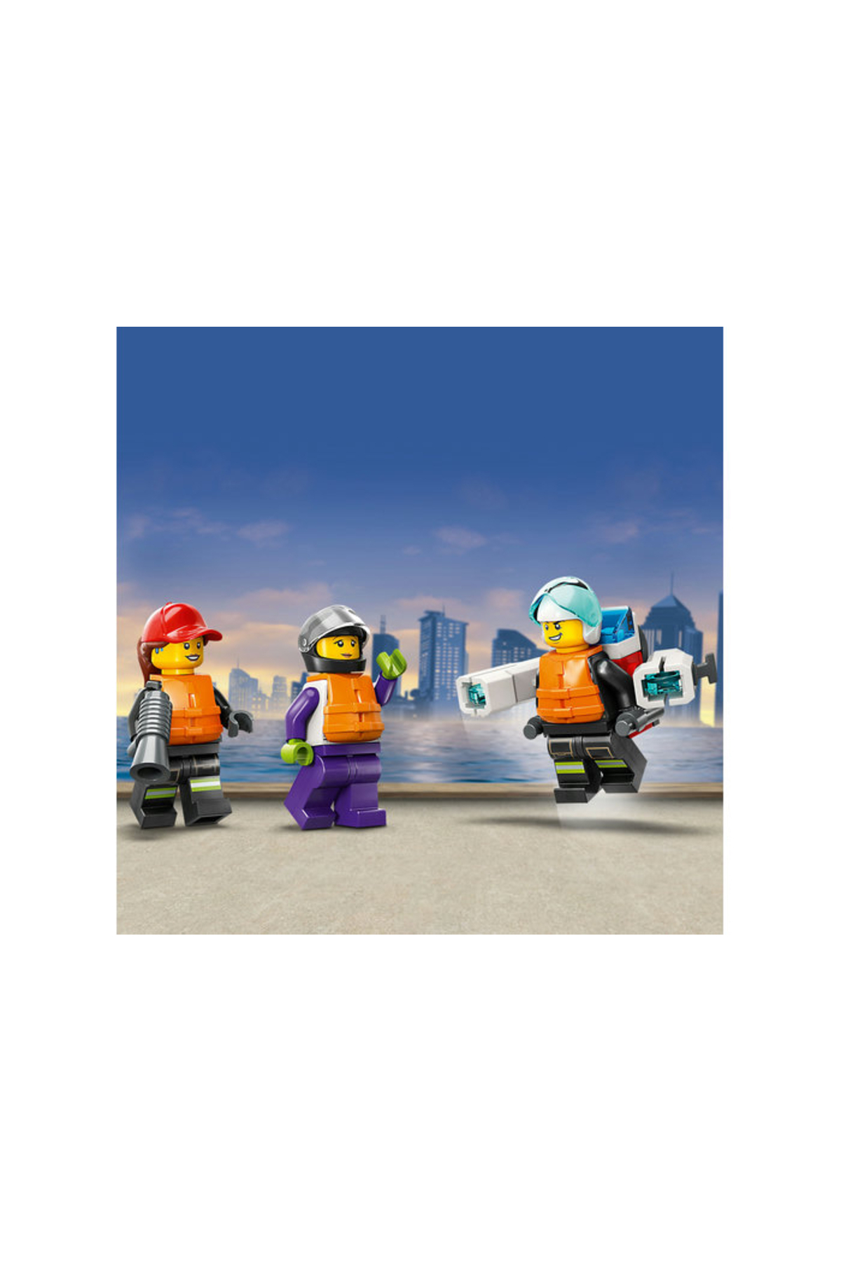 قایق آتش‌نشانی و نجات شهری ® 60373 – مجموعه ساختنی اسباب‌بازی خلاقانه ۵+ (۱۴۴ قطعه)