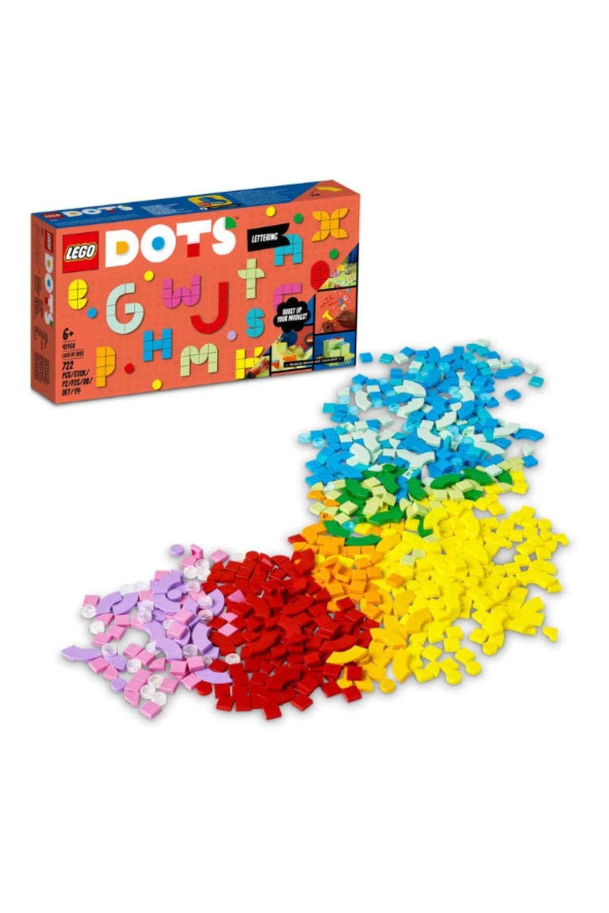 LEGO Dots O Mulțime De Dots – Litere 41950 - Set De Bricolaj Pentru Copii De La 6 Ani (722 Bucăți) - One Size