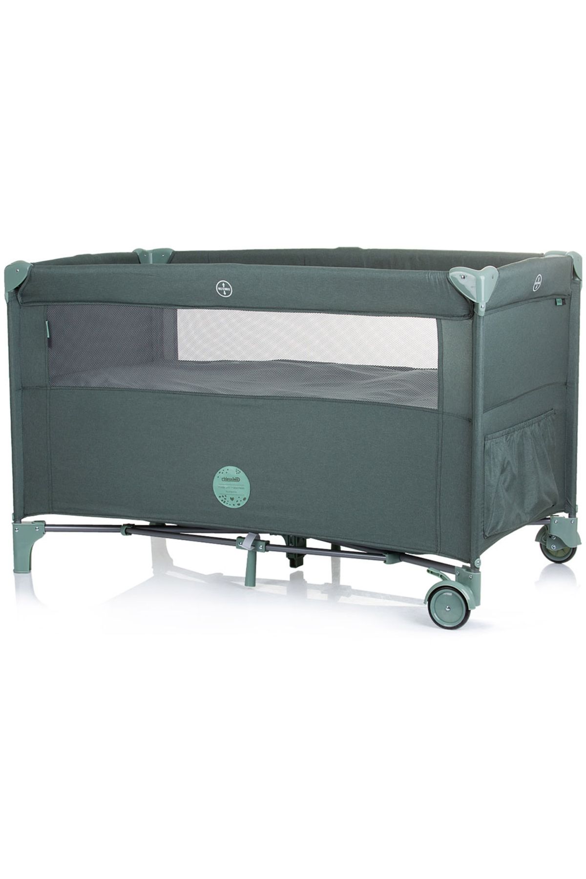 Chipolino-Relax Pine Linen Folding Cot With Sliding Side 3