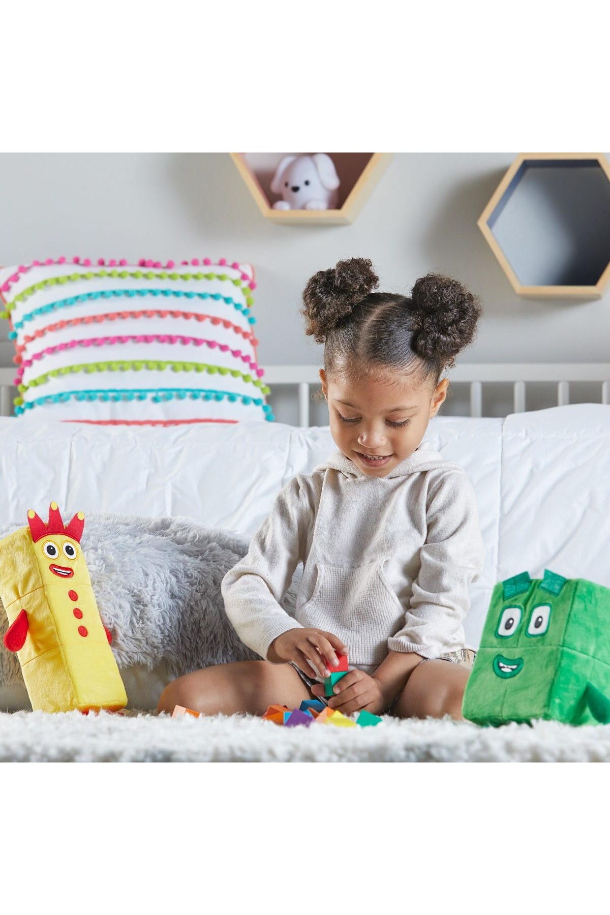 Hand2Mind-Set mascote din plus Numberblocks - Trei & Patru 3