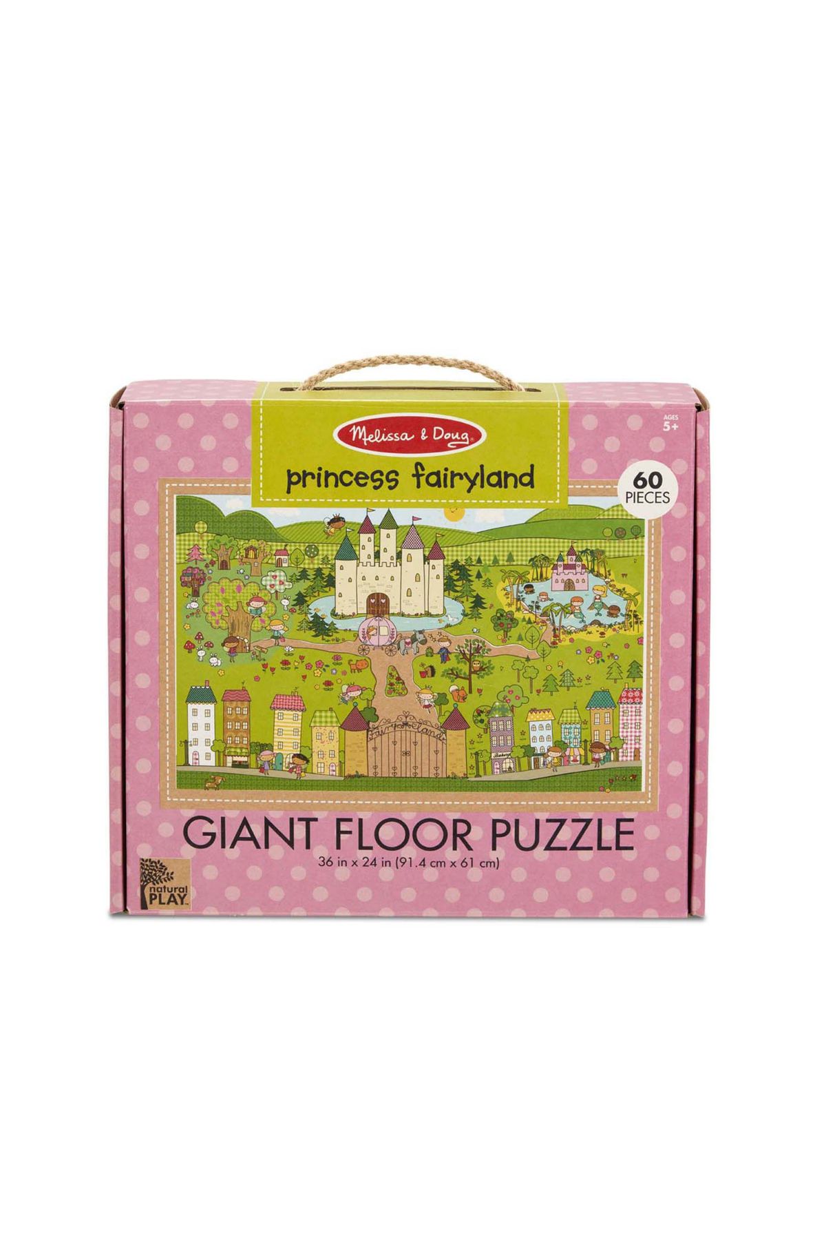 Melissa & Doug Primul Meu Puzzle Ecologic Pentru Podea, Țara Prințului - - One Size