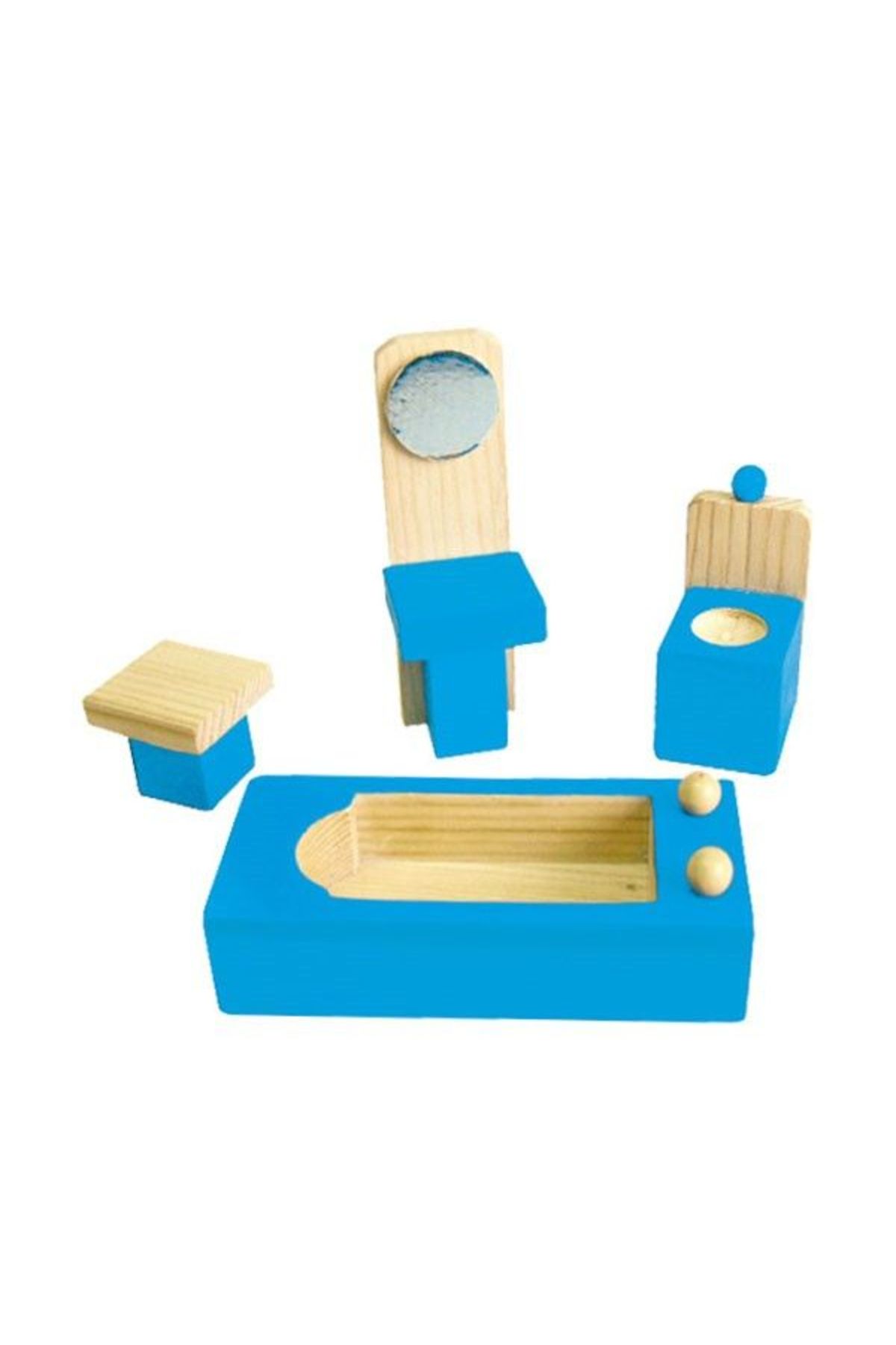 Viga Toys-Casuta de papusi din lemn cu mansarda Viga 4