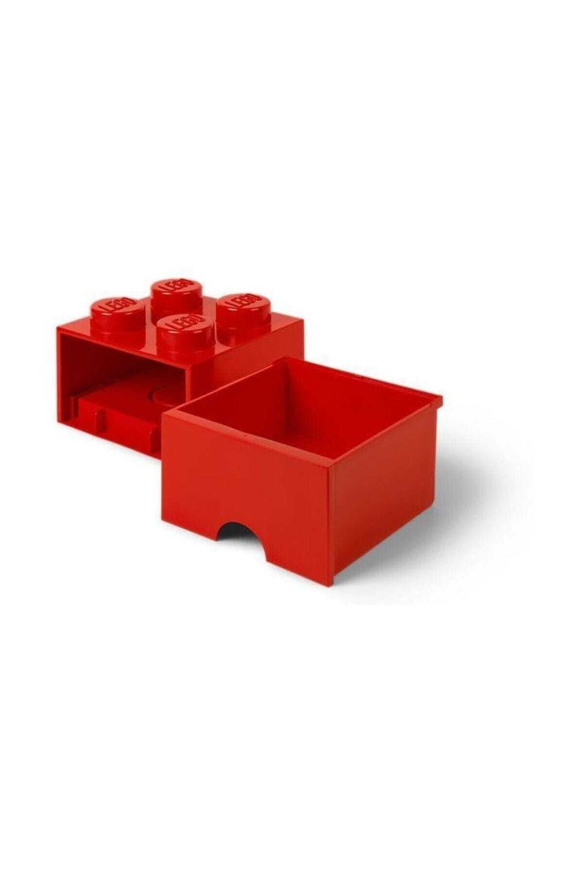 LEGO-® Storage 5005402 - Sertar de depozitare tip cărămidă, roșu aprins, 2*2 3