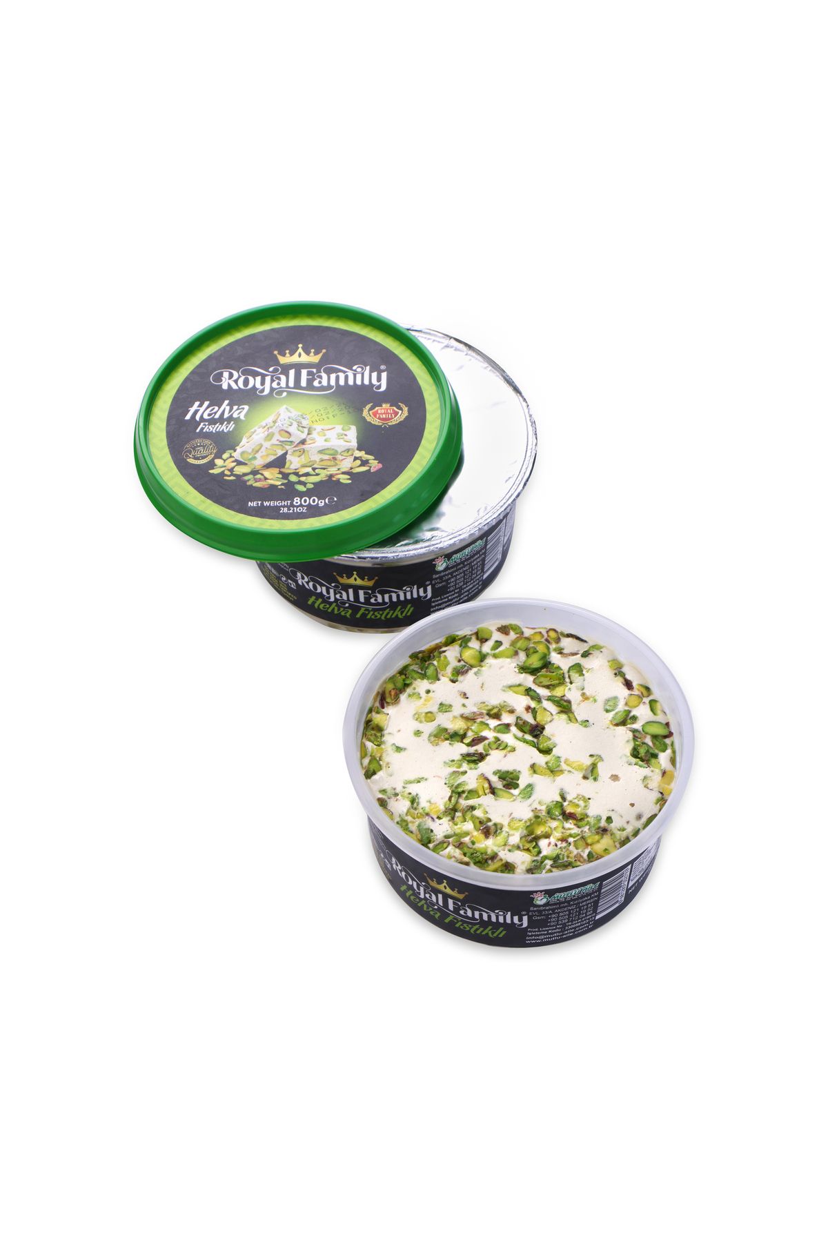 Royal Family %100 Organik Tahin Helvası Antep Fıstıklı 800gr
