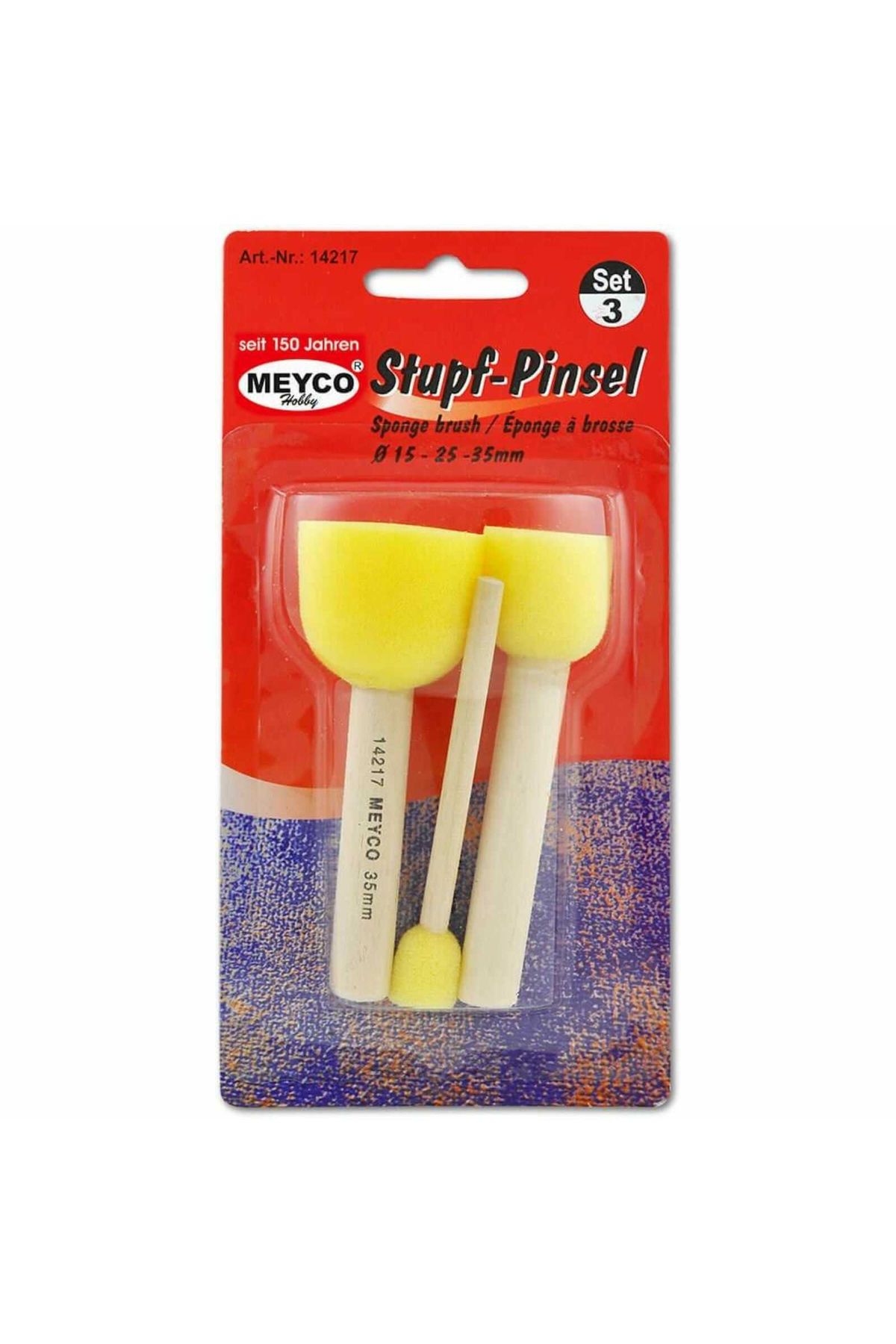 CARIOCA-Pachet Set pictura cu degetele copii, vopsea Finger Paint Carioca, set 3 Pensule de tamponare 2