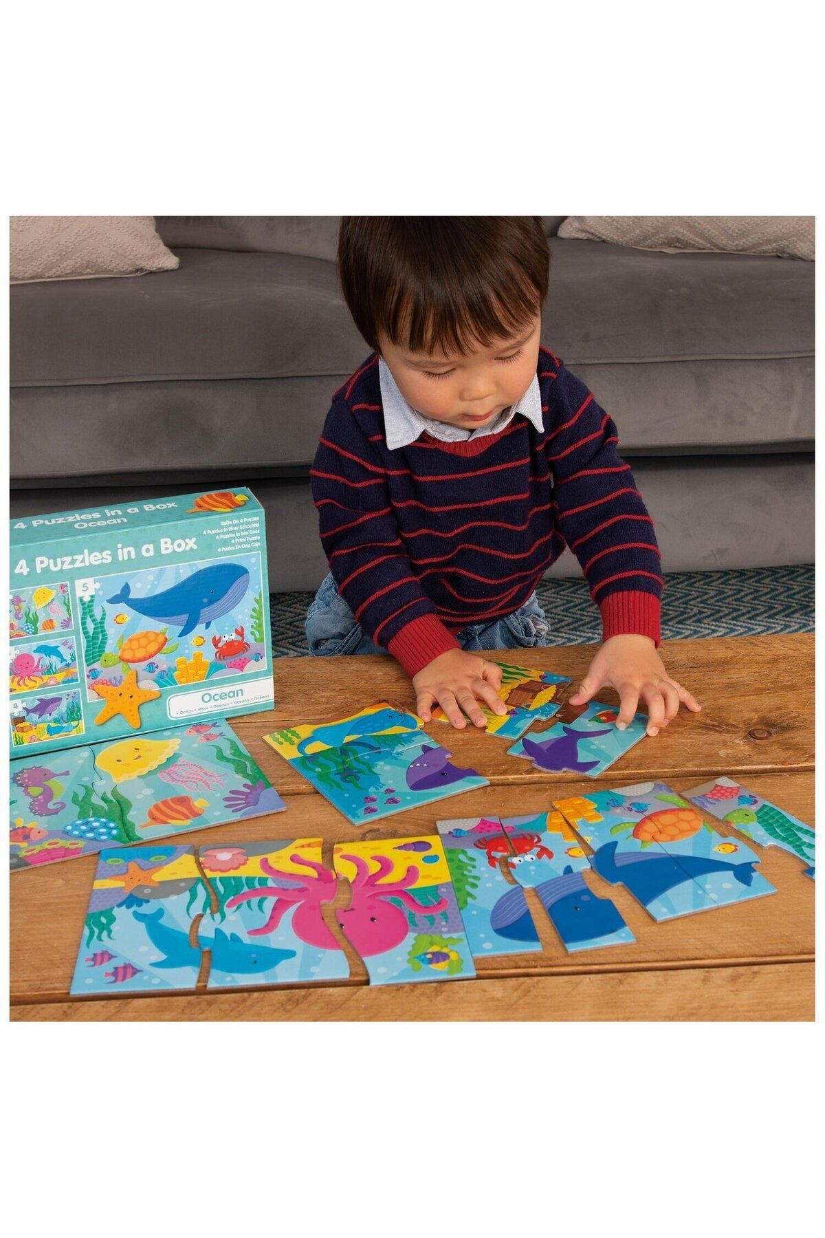 Galt-Set of 4 Puzzles - The Happy Ocean (2,3,4,5 PIECES) 2