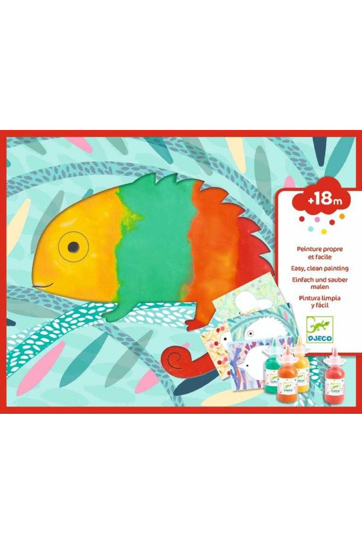 djeco Set Creativ - Bebe Apasa Si Picteaza - One Size