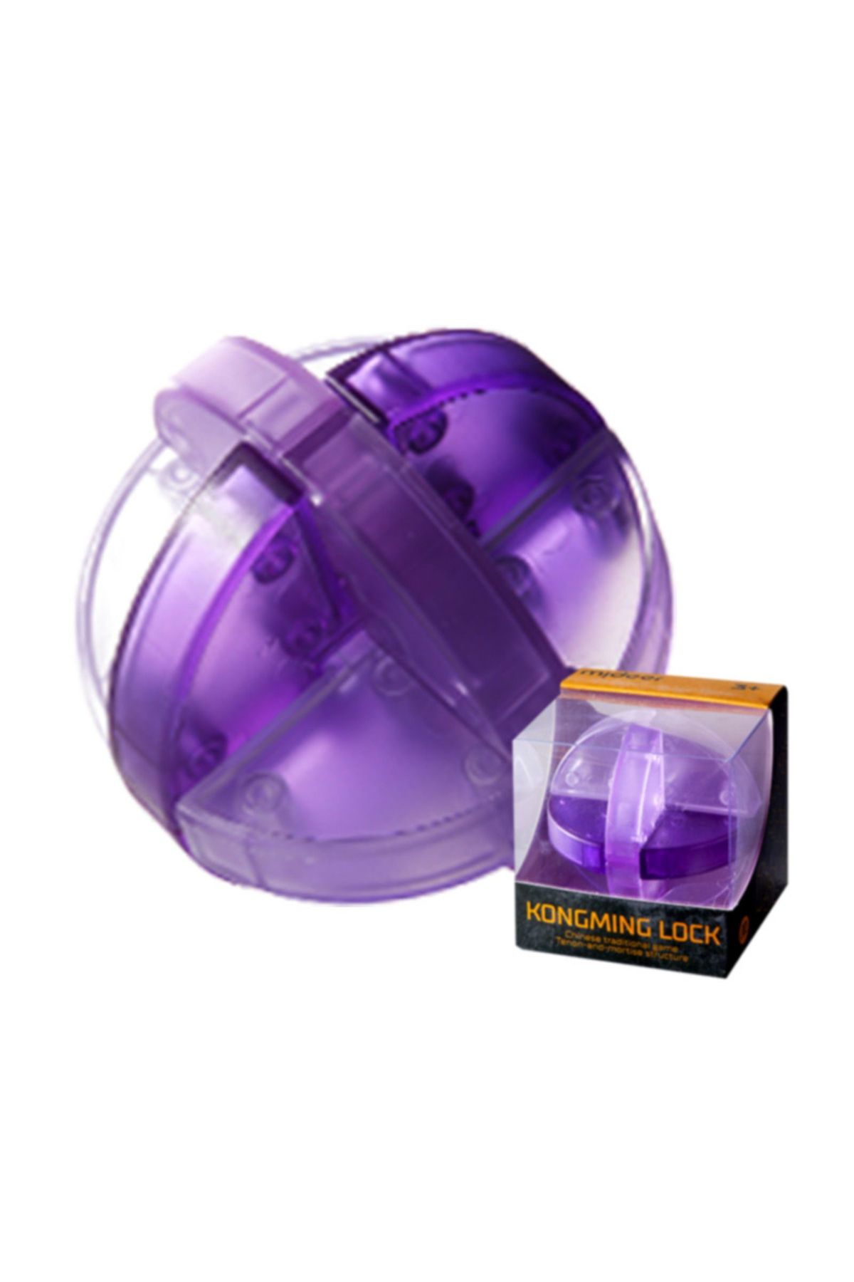 Mideer-Kongming Lock Game for Brain Training and Patience, Lu-ban Ball, Brain Twister 3