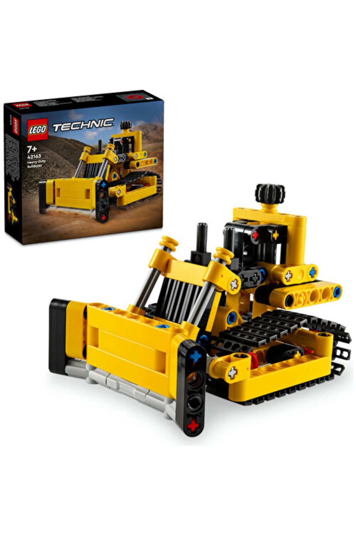 LEGO Buldozer Technic Heavy Work 42163 - Kit De Construcție Pentru Vârsta De 7 Ani Și Peste (195 Bucăți) - Mărime unică