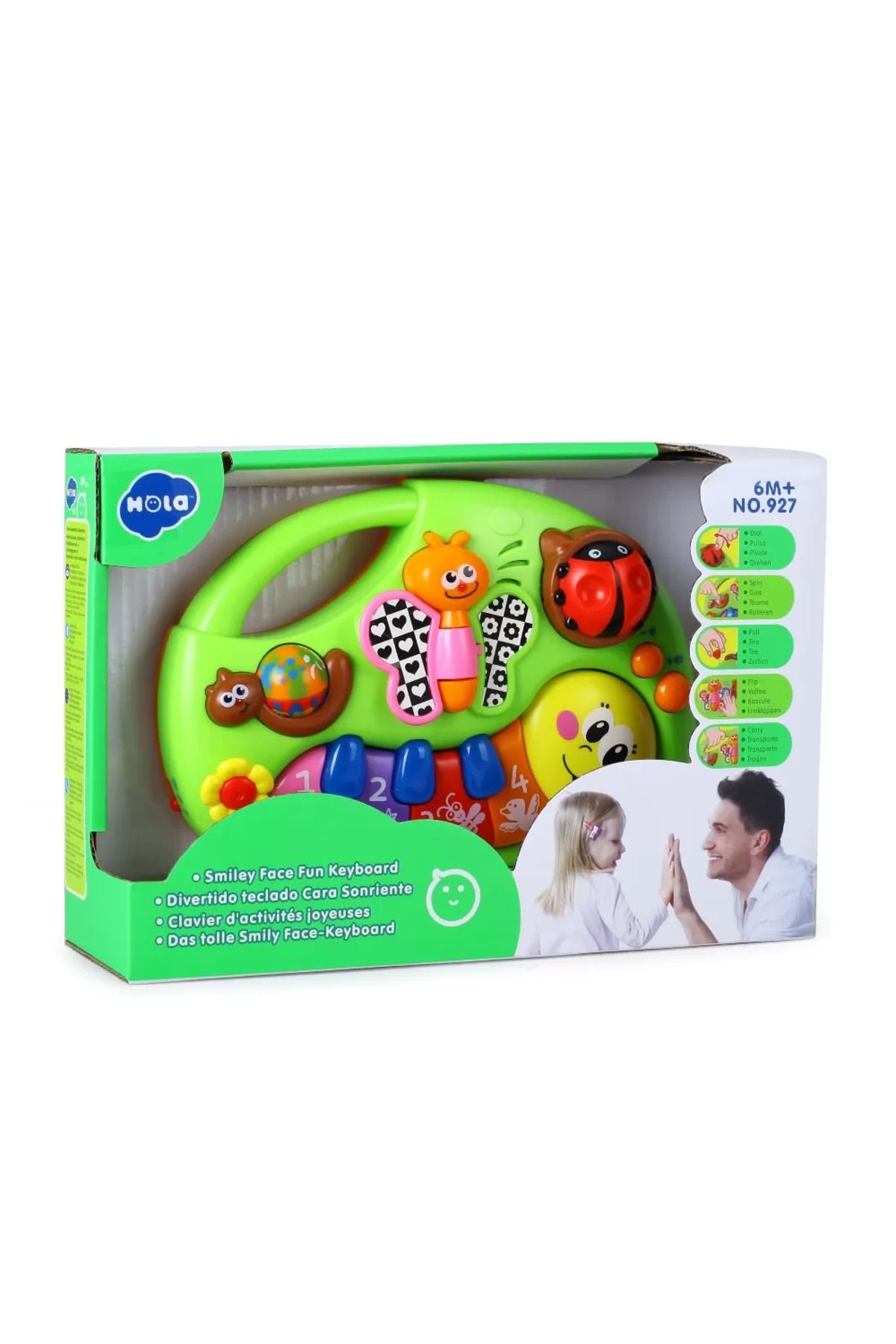 Hola Pianina Animalutelor Vesele Cu Lumini Si Sunete - One Size