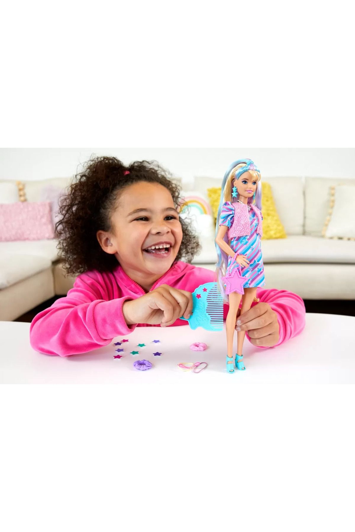 mattel-Barbie Totally Hair Papusa Barbie Blonda 3