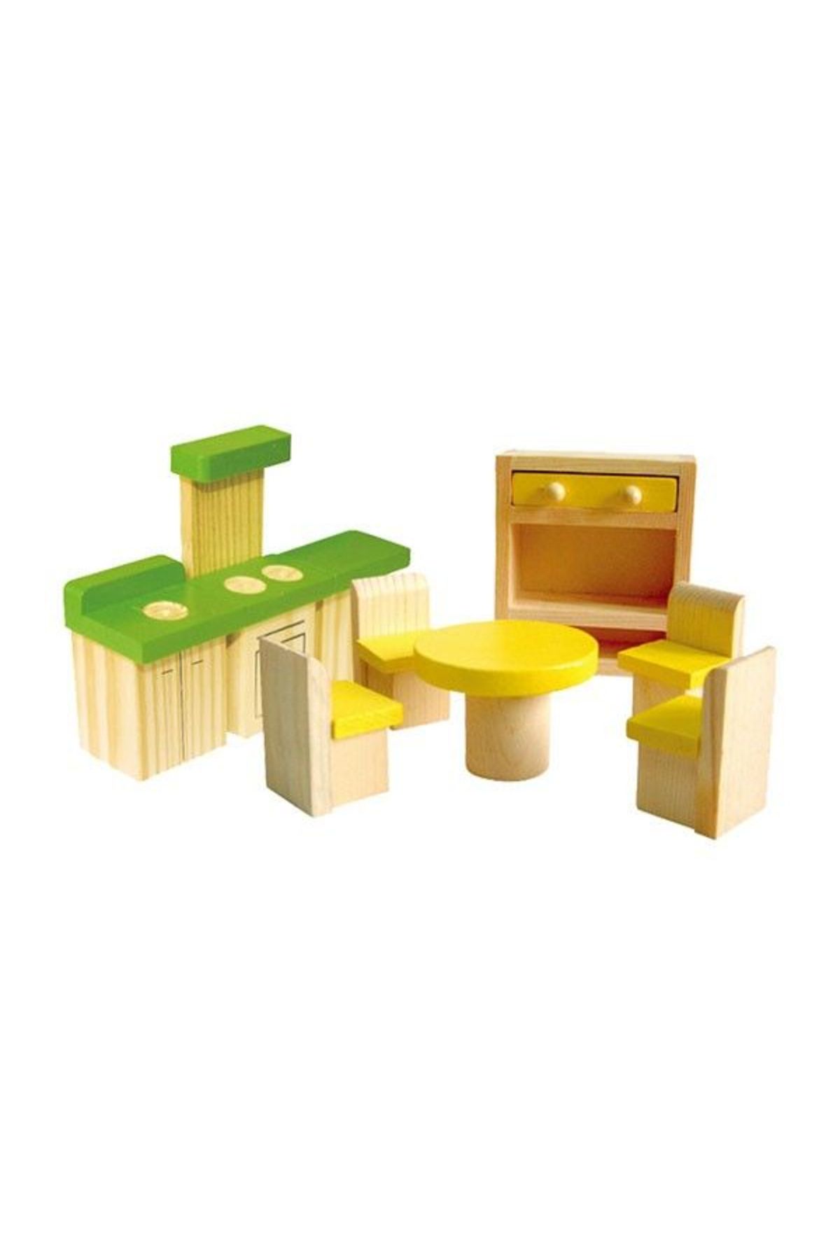 Viga Toys-Casuta de papusi din lemn cu mansarda Viga 6