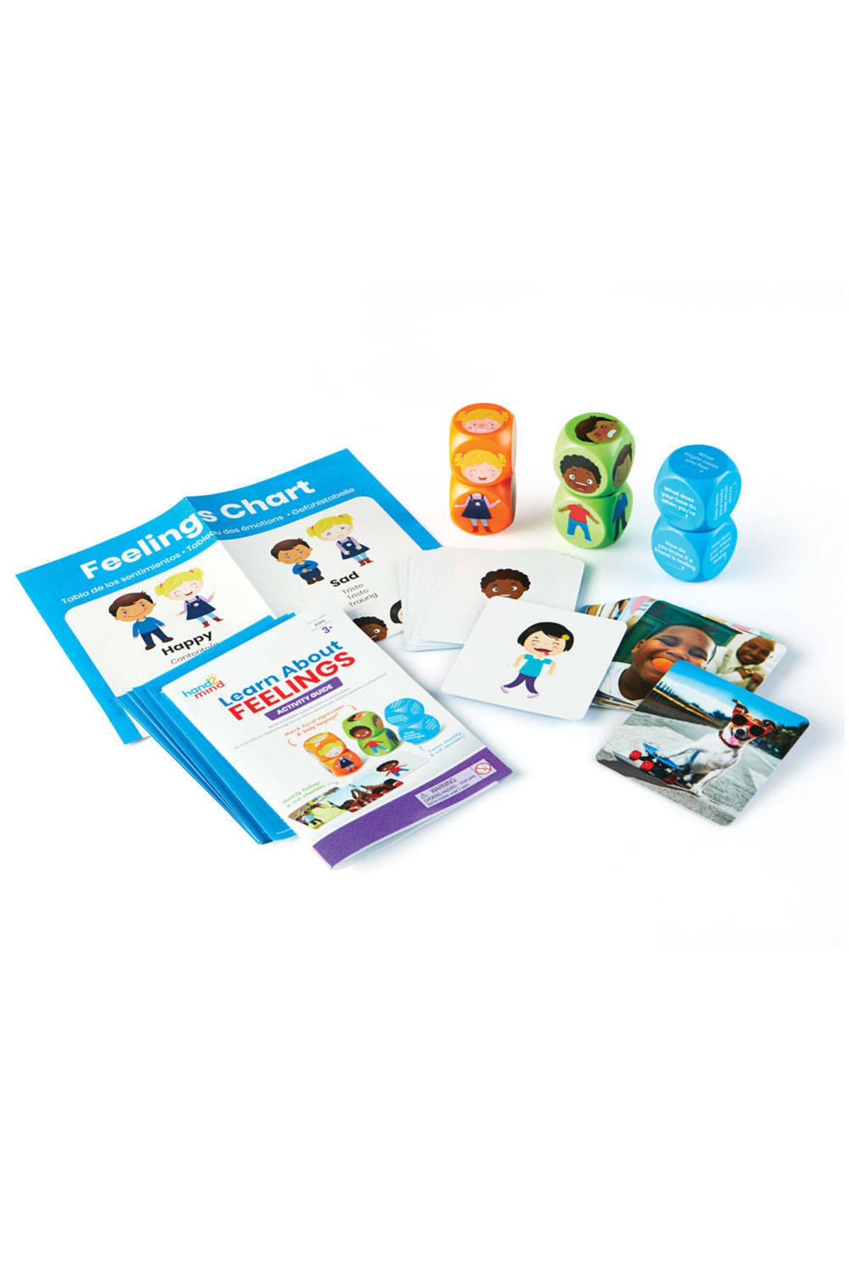 Hand2Mind-Conversation Cubes - Learn all about emotions 3