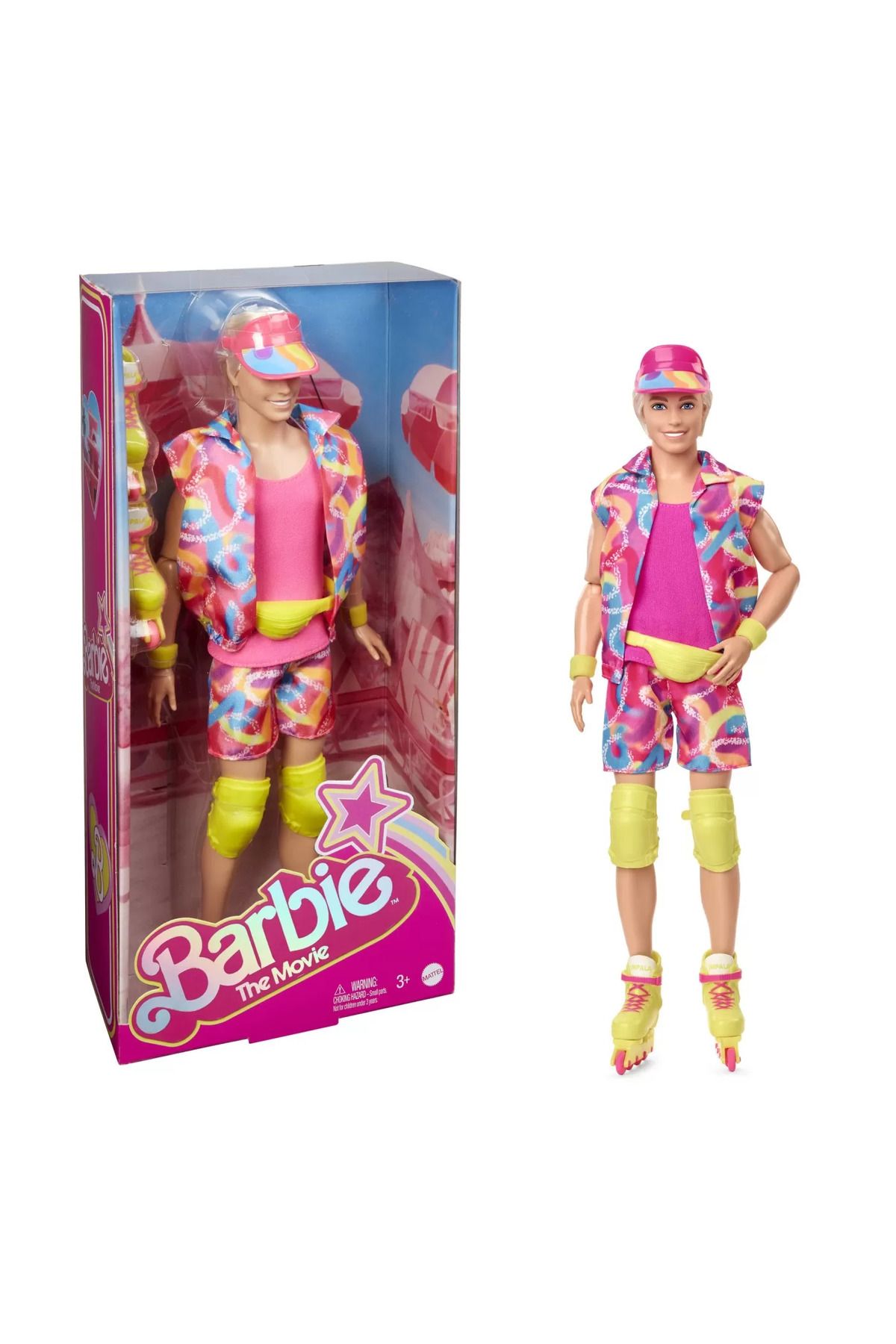 mattel-Barbie the movie papusa ken cu patine cu rotile 6