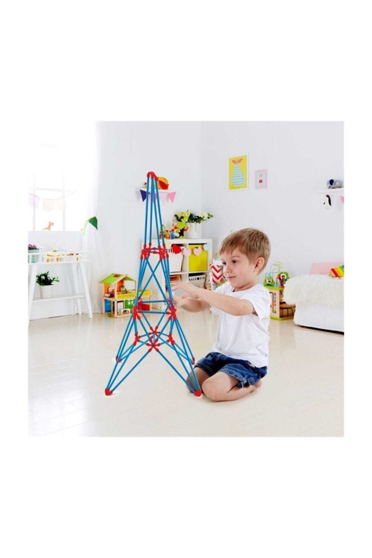 Hape-Jucărie Flexistix din Bambus - Turnul Eiffel (62 BUCĂȚI) 4