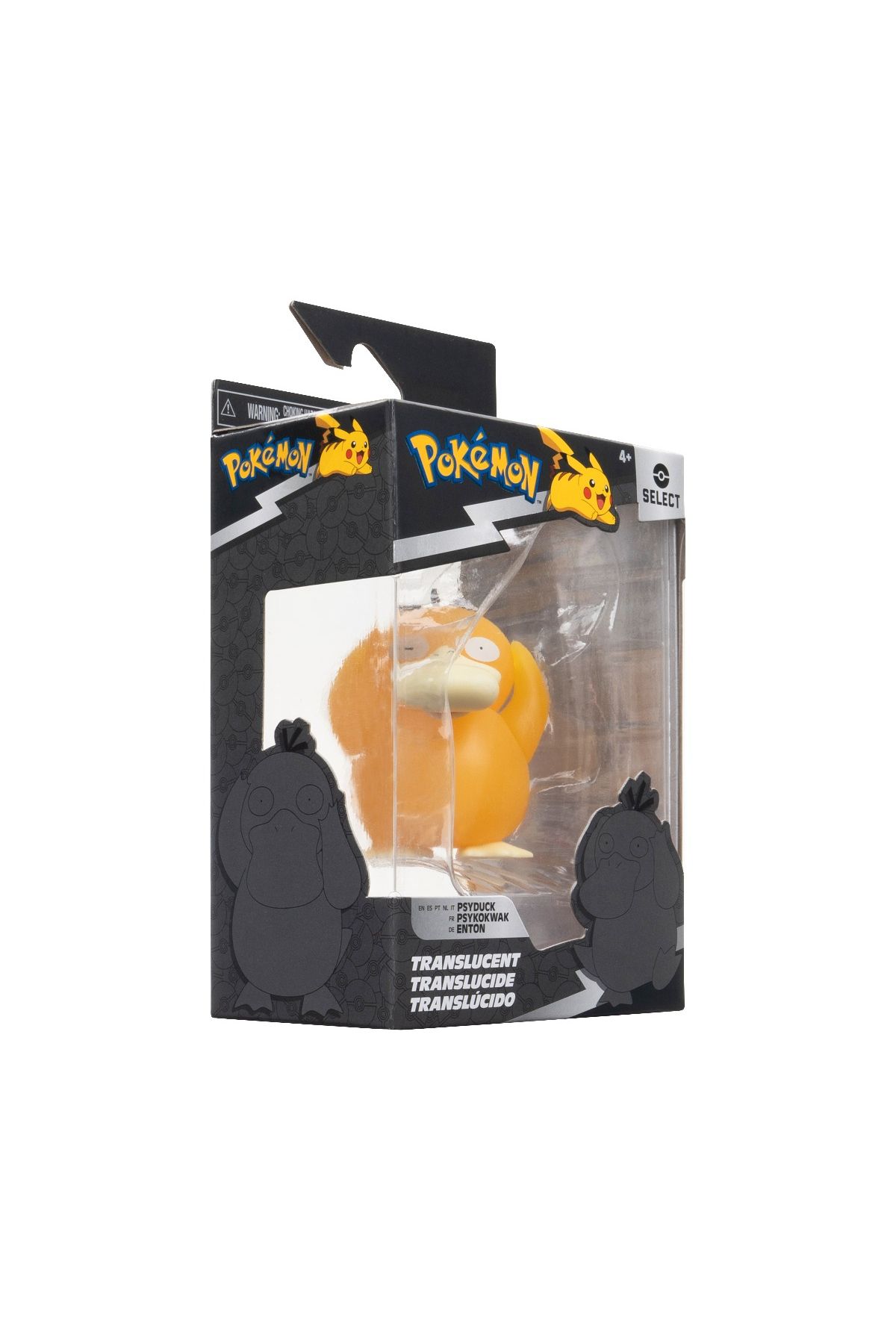 Pokemon-- Select Action Figure 7.5 Cm, Translucent, Psyduck W6 4