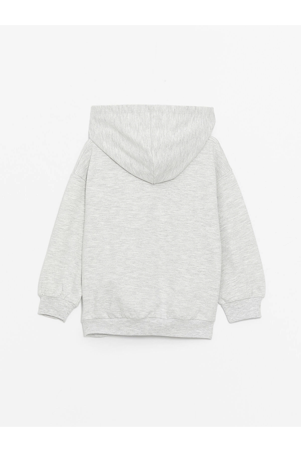 LC Waikiki LCW Kids GRİ Kapüşonlu Uzun Kollu Kız Bebek Fermuarlı Sweatshirt fotoğrafı 2 (önizleme)