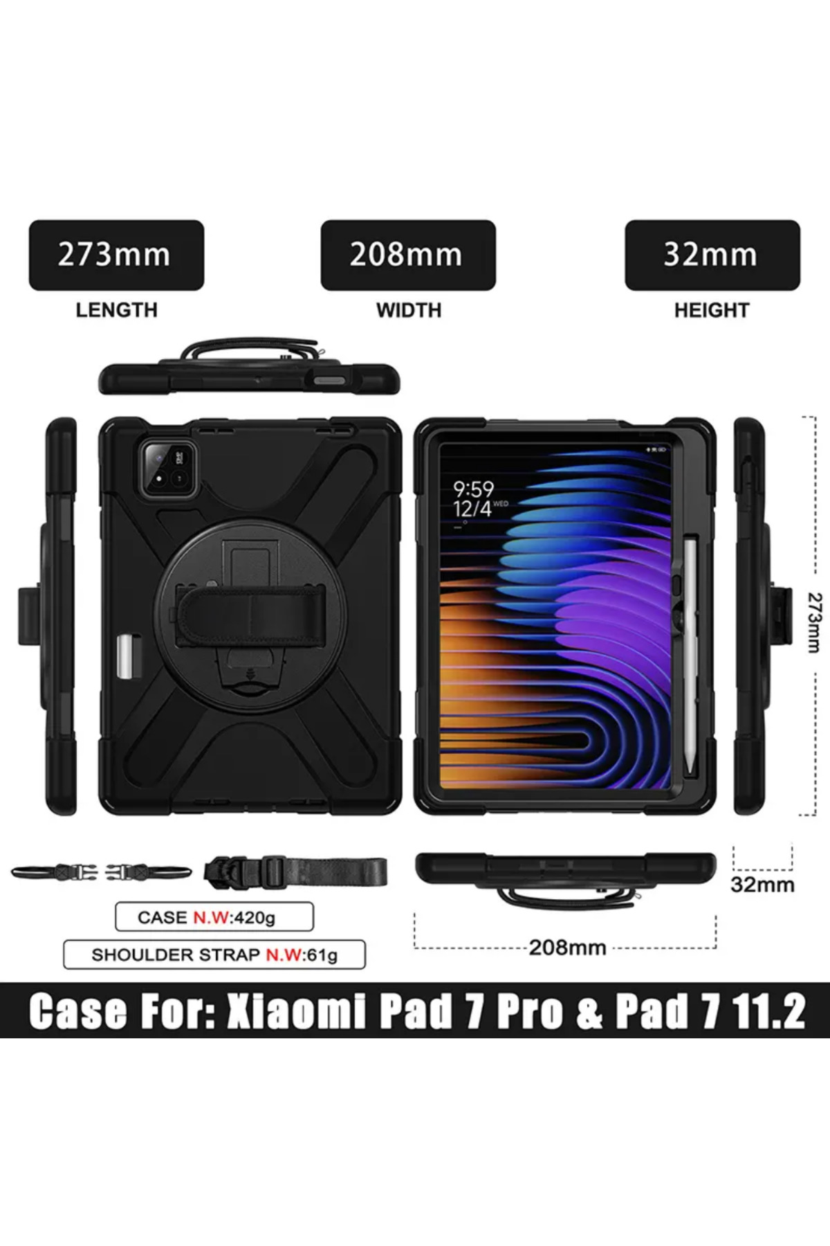 Fogy Xiaomi Mi Pad 7/pad 7 Pro /Mi Pad 8/8Pro 11,2 Inç için Kılıf