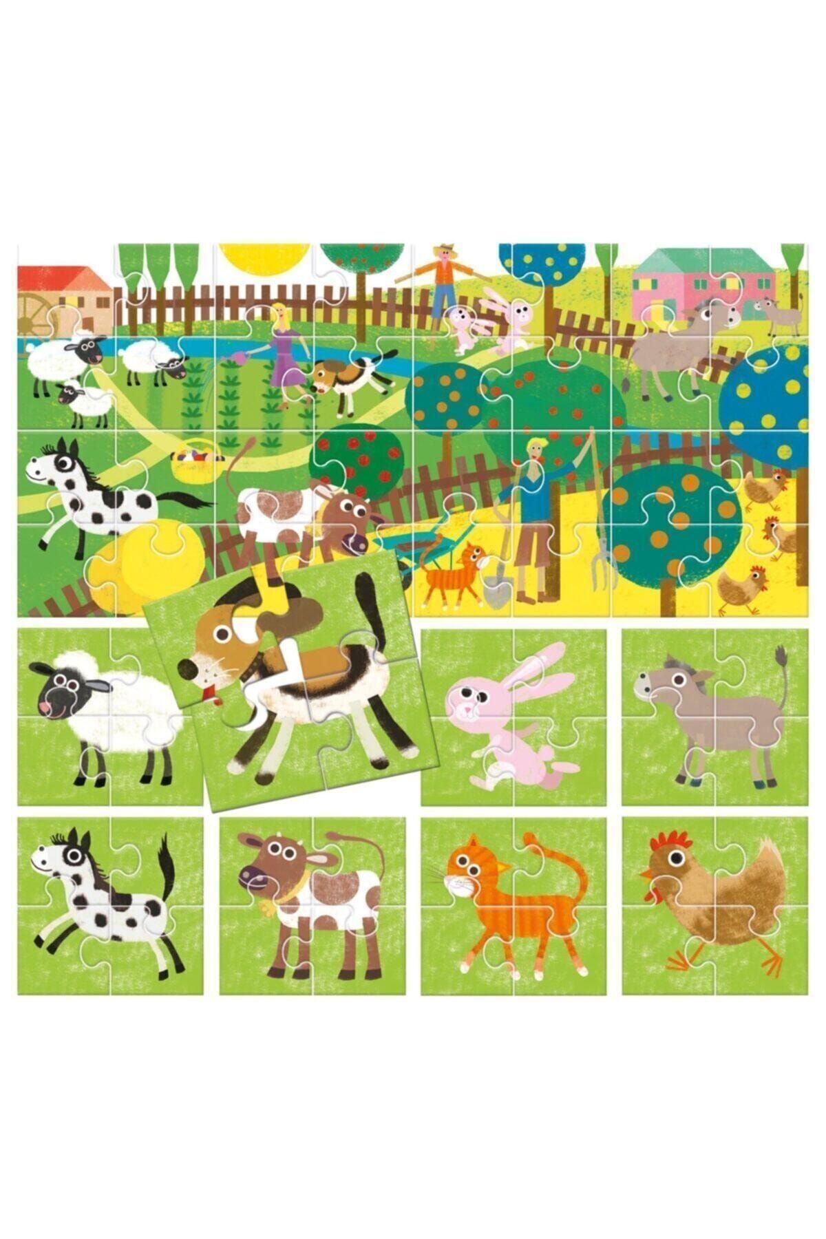 CARIOCA-Headu 8 in 1 Double Sided My Farm Puzzle 2