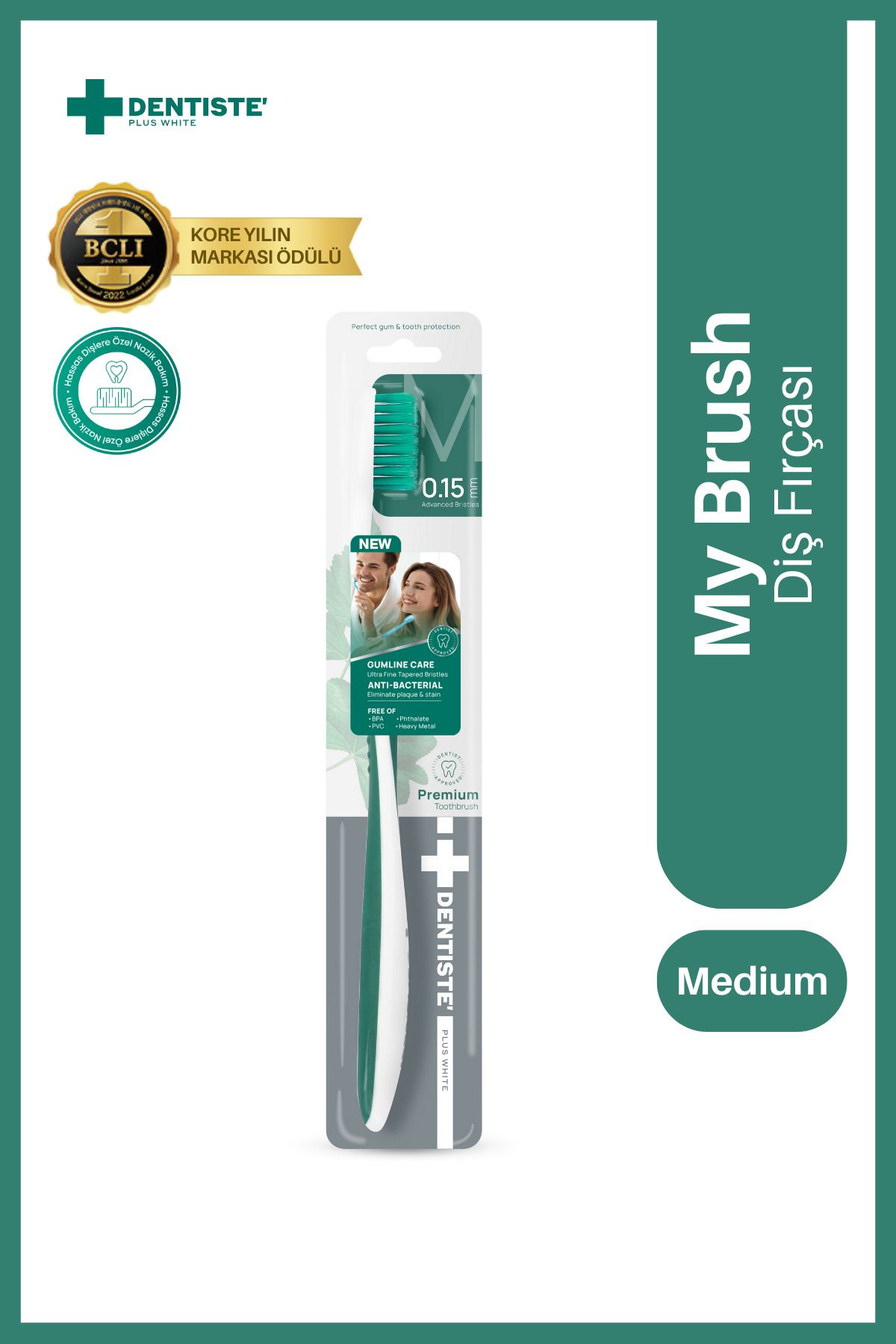 Dentiste MY BRUSH TOOTHBRUSH - M15 KOYU YEŞİL