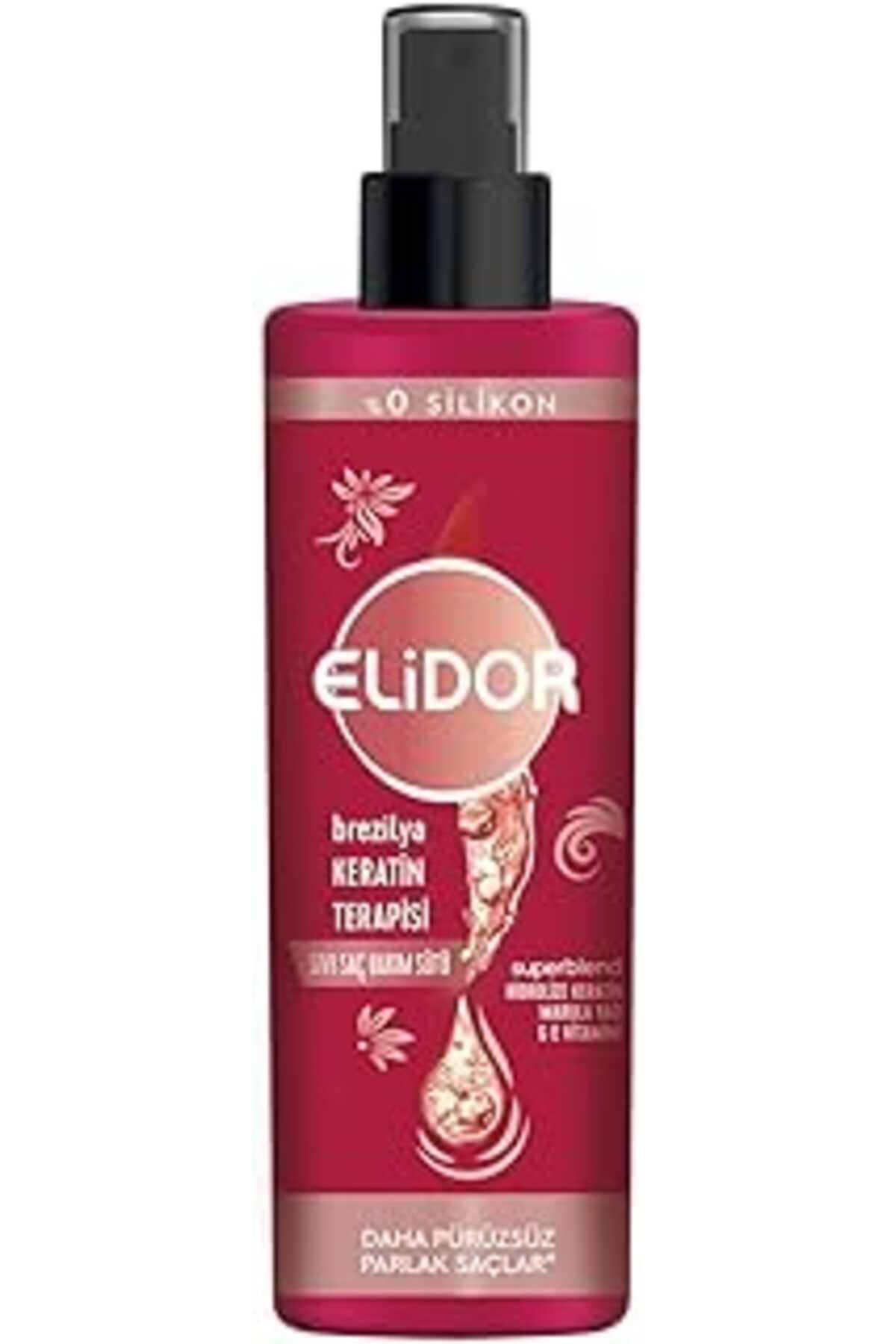 Qedii Elidor Sıvı Saç Bakım Sütü Brezilya Keratin Terapisi Hidrolize Keratin Marula Yağı E Vitamini 200 M