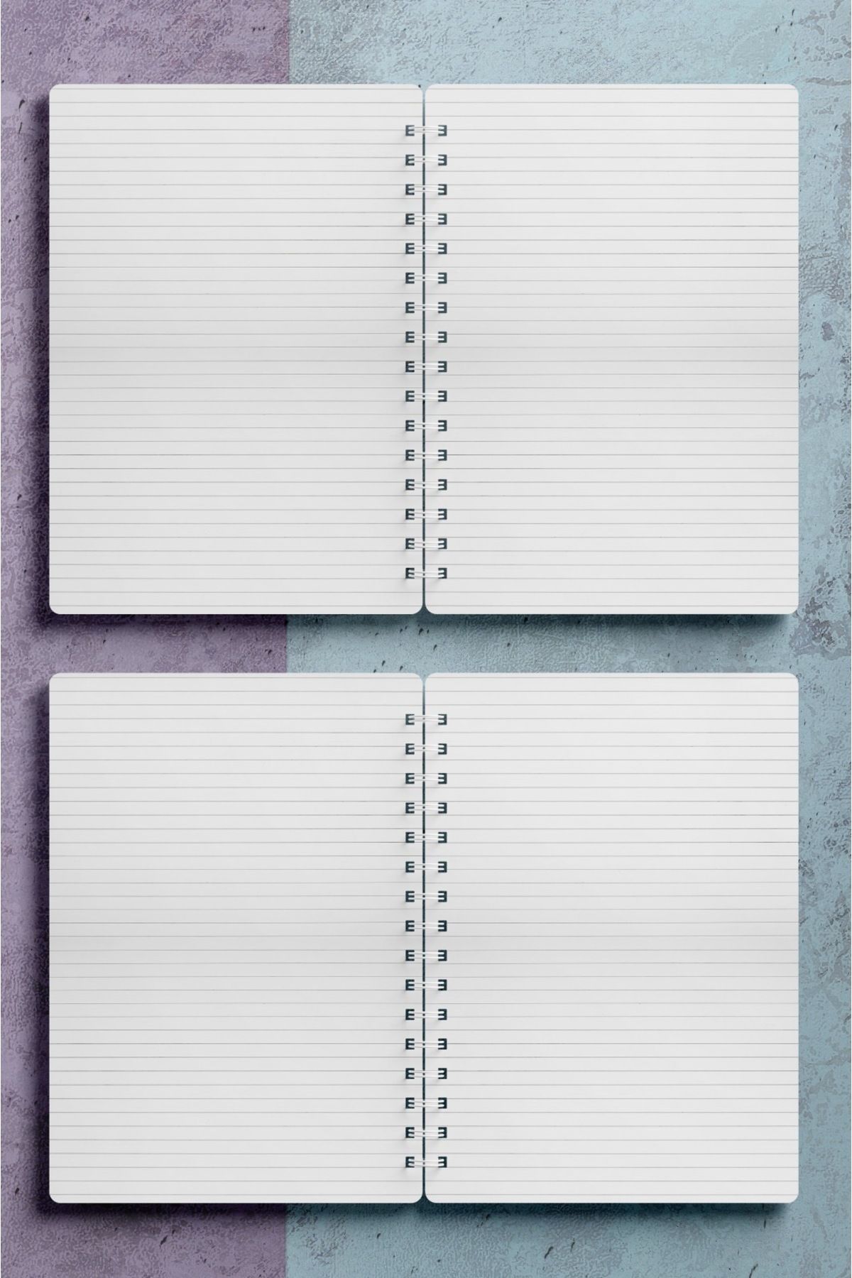 Miona-A5 Spiral Hard Cardboard Cover 120 Sheets Ruled School Notebook, Notebook, Notebook 2