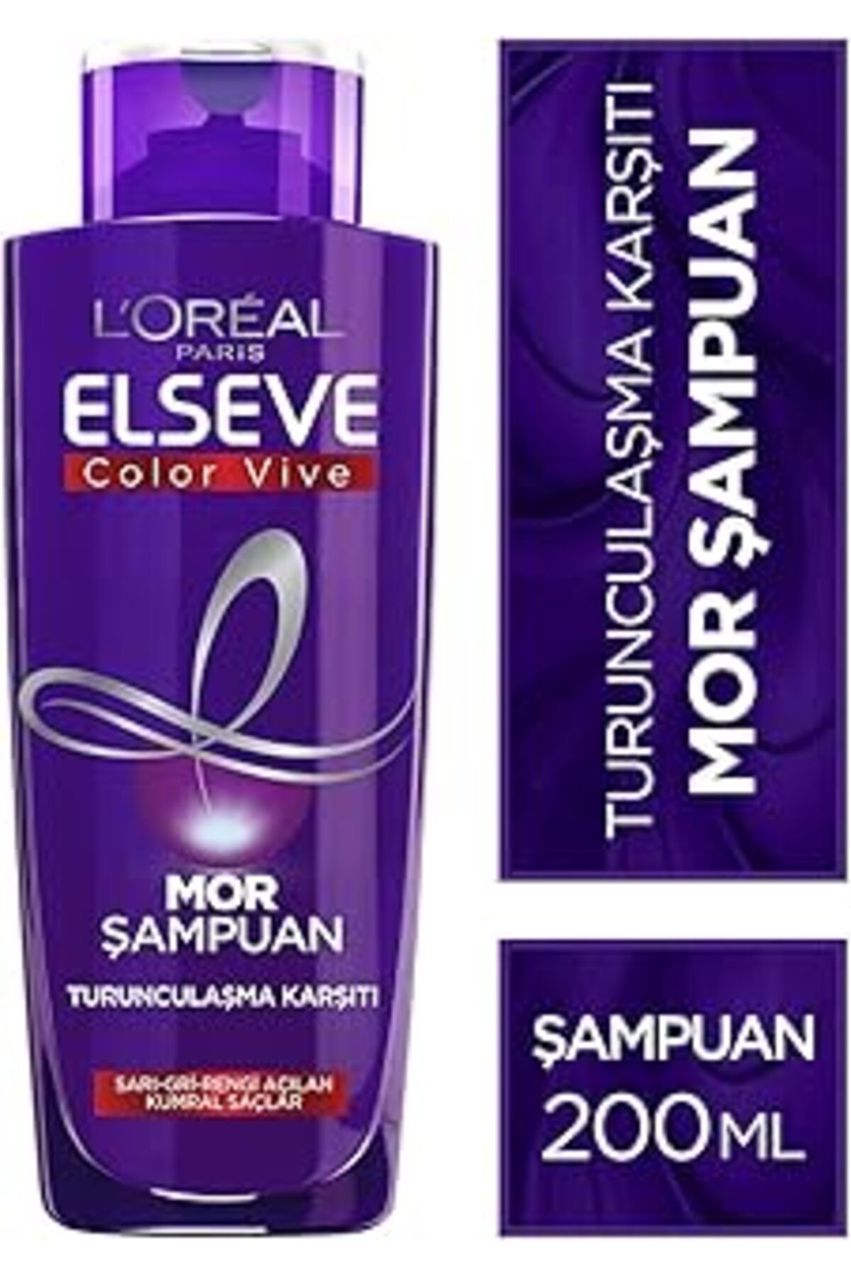 Qedii L’Oréal Paris Turunculaşma Karşıtı Mor Şampuan (200 Ml)