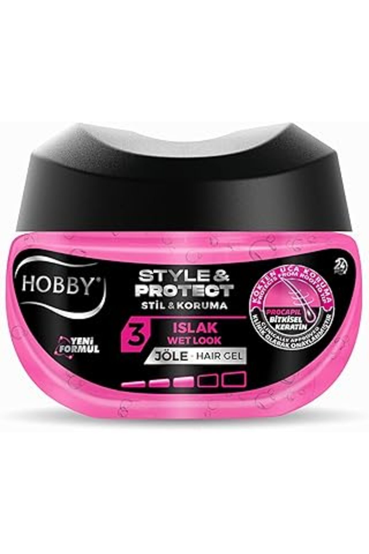 Mu Art Ahşap Hobby Style&Protect Islak Görünüm Saç Jölesi, 250Ml