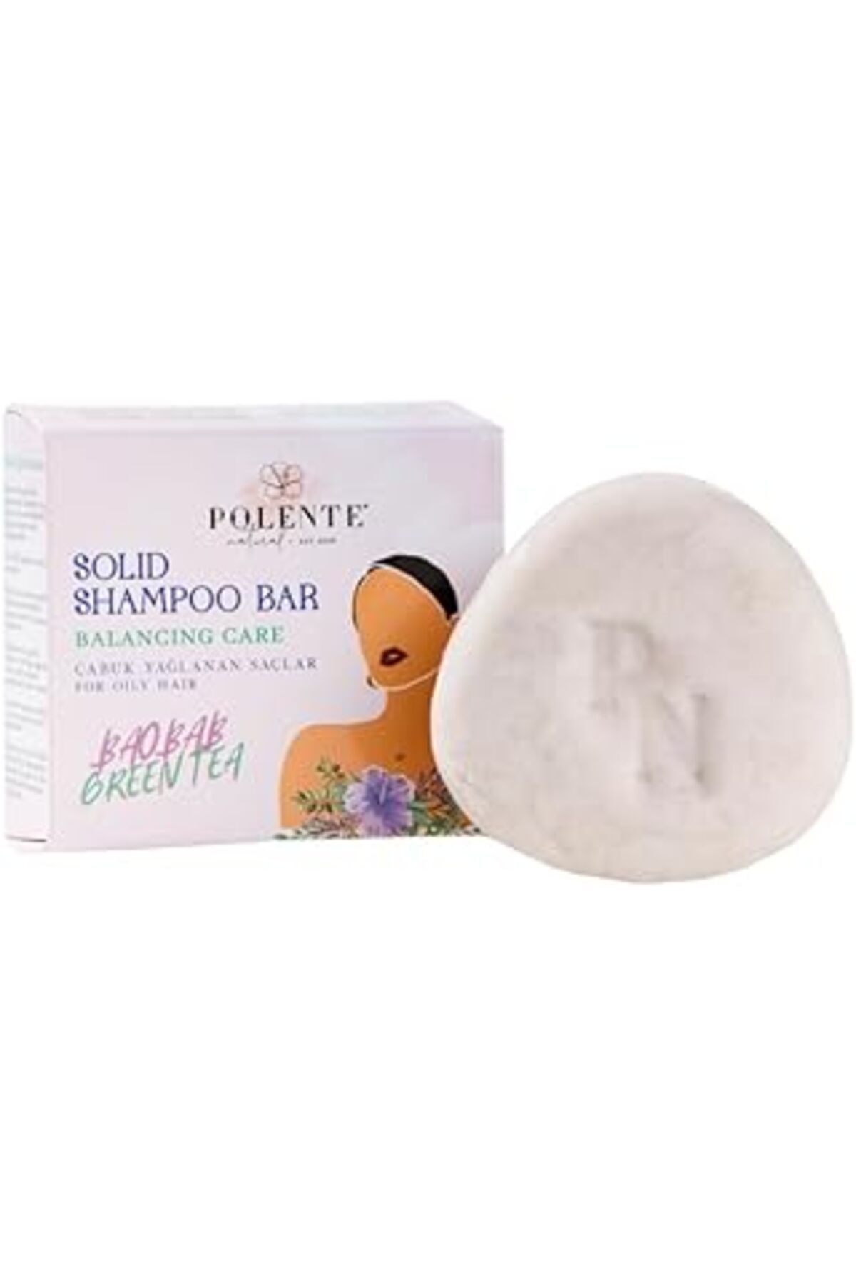 Qedii Polente Natural - Dengeleyici Katı Şampuan/Yağlı Saçlar (110 Gr)