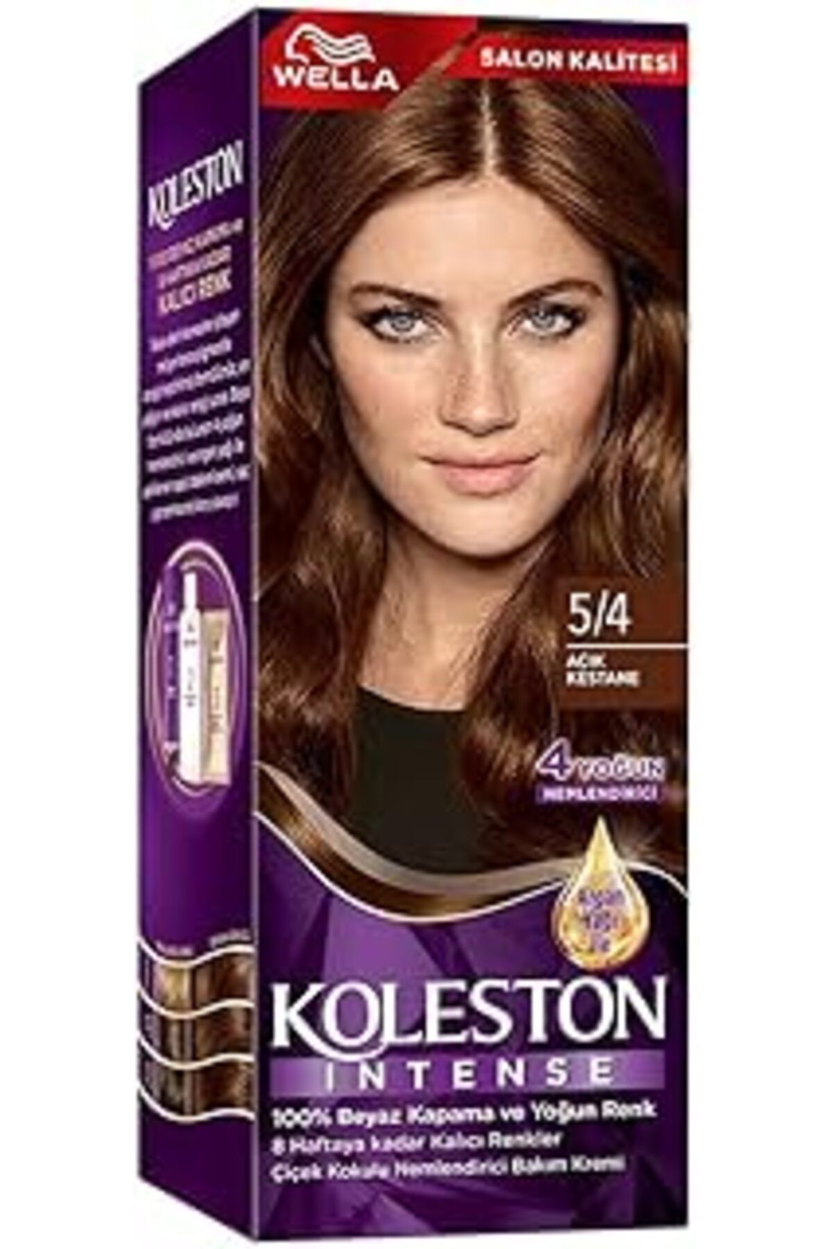 Qedii Wella Intense Saç Boyası 5/4 Açık Kestane - Salon Kalitesi