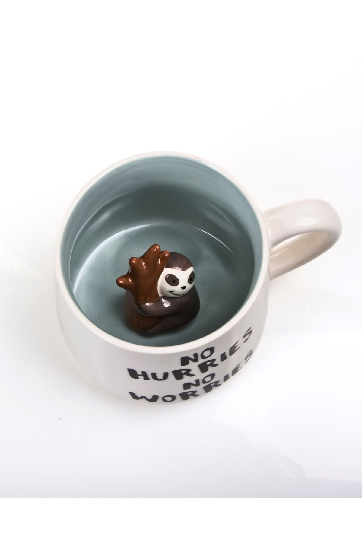 MUKKO HOME-3D Porcelain Mug – with Sloth Figure, 350 Ml, Fun and Stylish Design 4