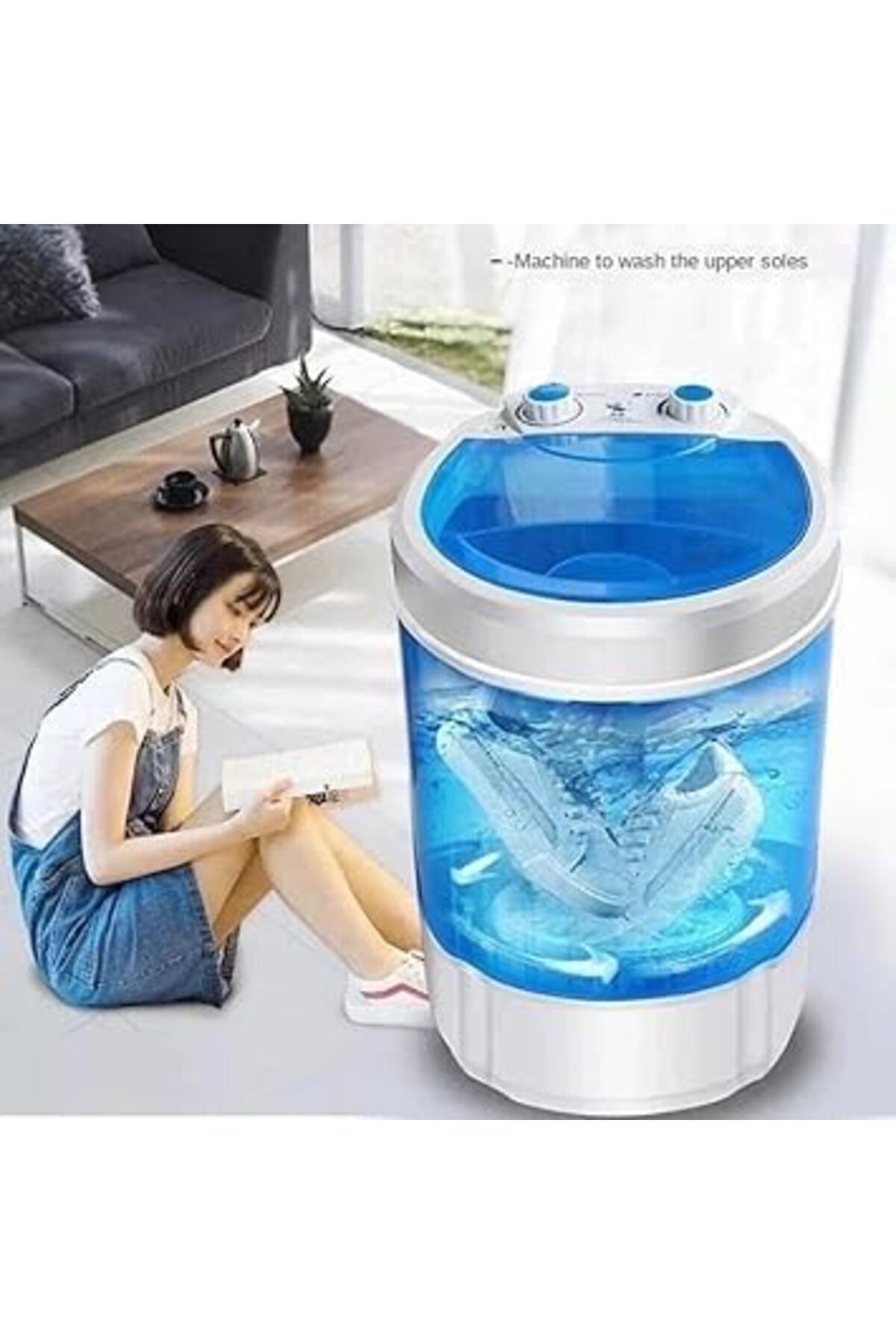 غسالة ملابس صغيرة للملابس والأحذية - 37155
