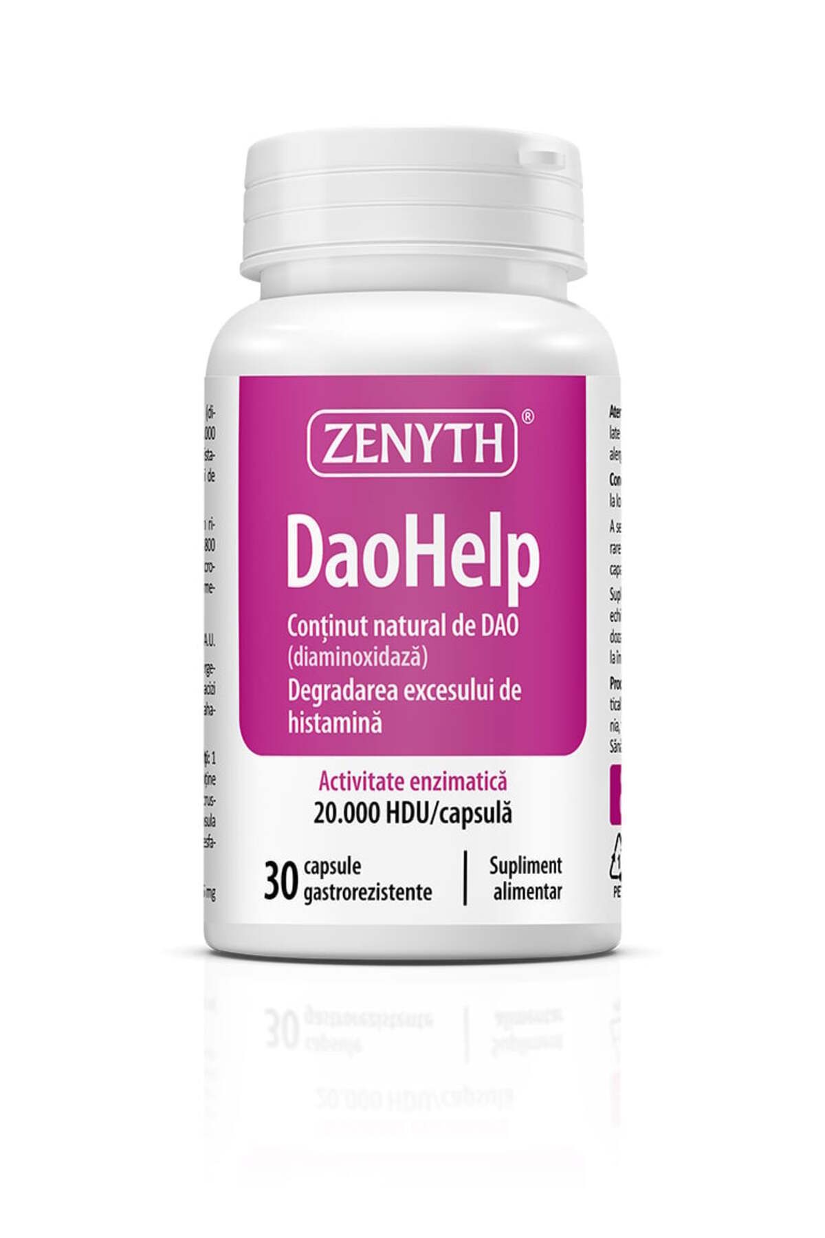 ZENYTH Daohelp, 30 Capsules, For Histamine Intolerance, - One Size