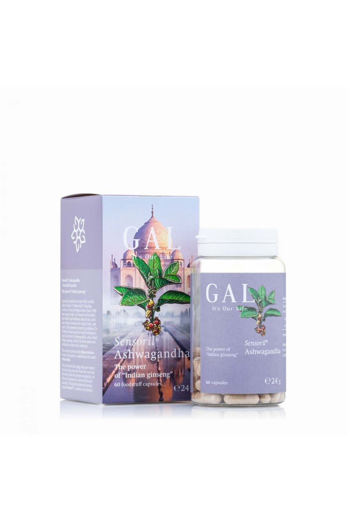 Gal Sensoril Ashwagandha, Reducerea Stresului, Oboselii, Somn Odihnitor, 60 Cps - One Size