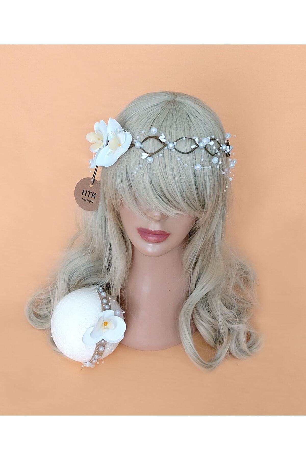 htk butik Çiçekli Taç, Anne Bebek Lohusa Tacı, Bebek Tacı, Bebek Saç Bandı, Lohusa Seti, Yenidoğan Taç fotoğrafı 3 (önizleme)