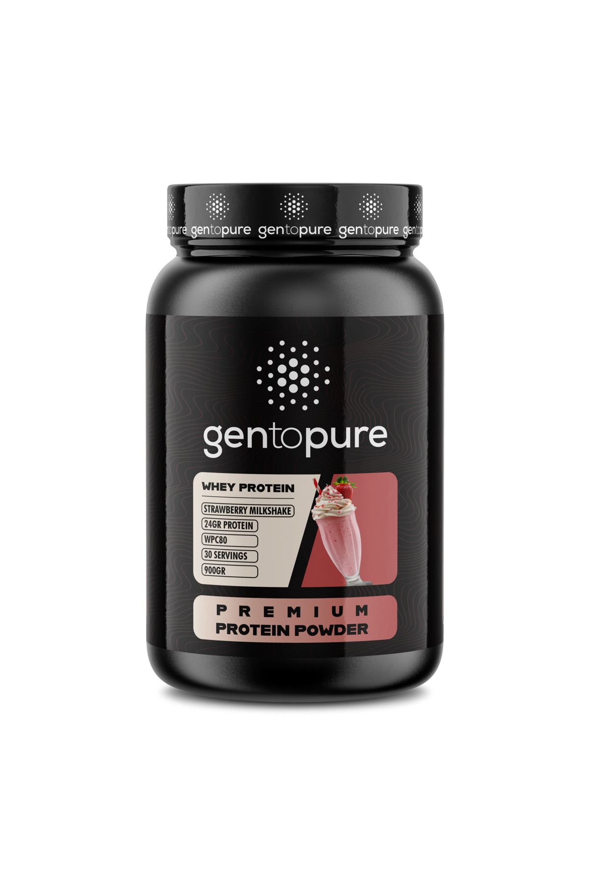 Gentopure WHEY PRO - WPC 80 - 900G ( ÇİLEK )