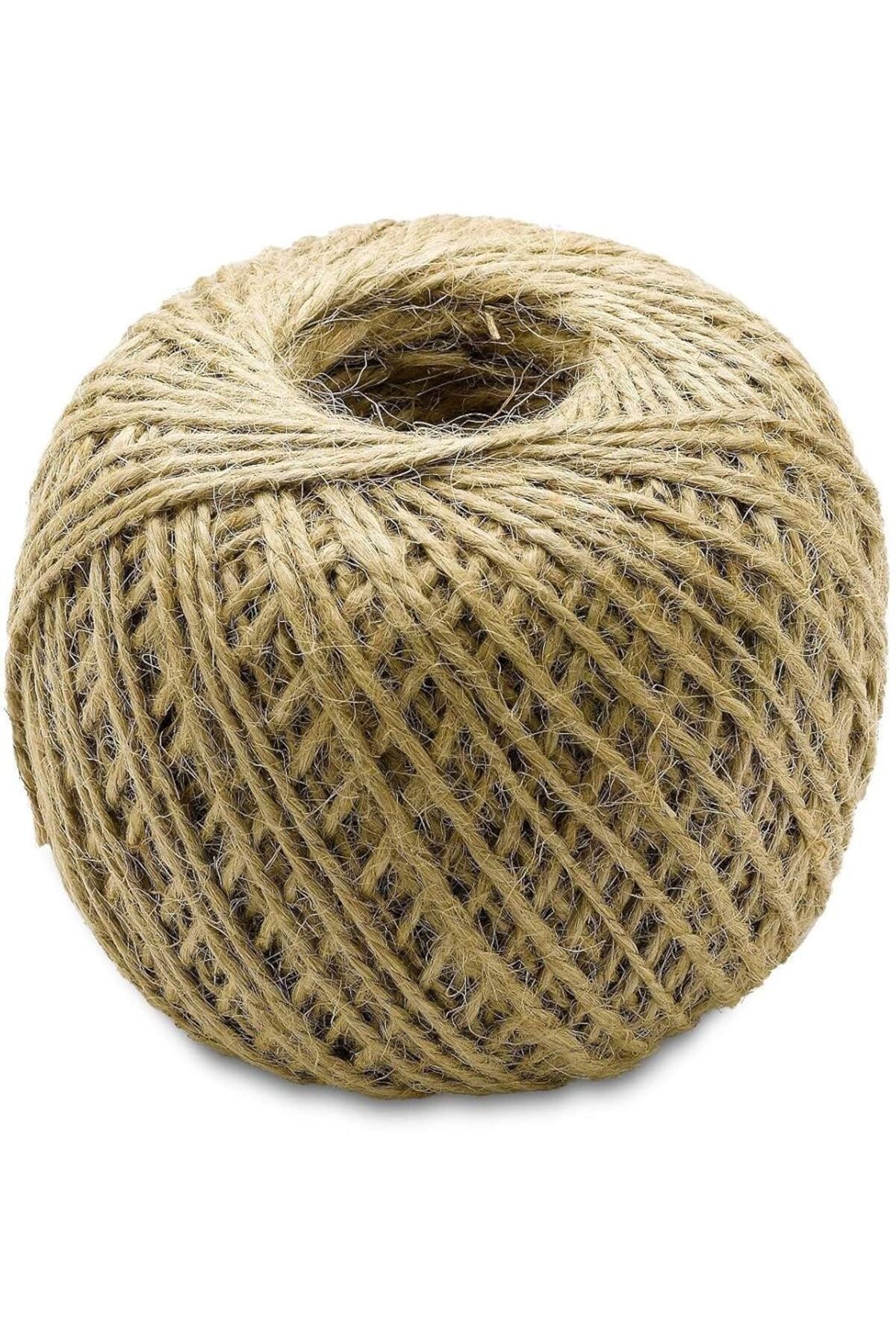 BAKOM AMBALAJ-Natural and Durable Jute String, Wicker String, Whip, Packaging, Decoration and Packing String, 100Gr, 100m - 2mm 5