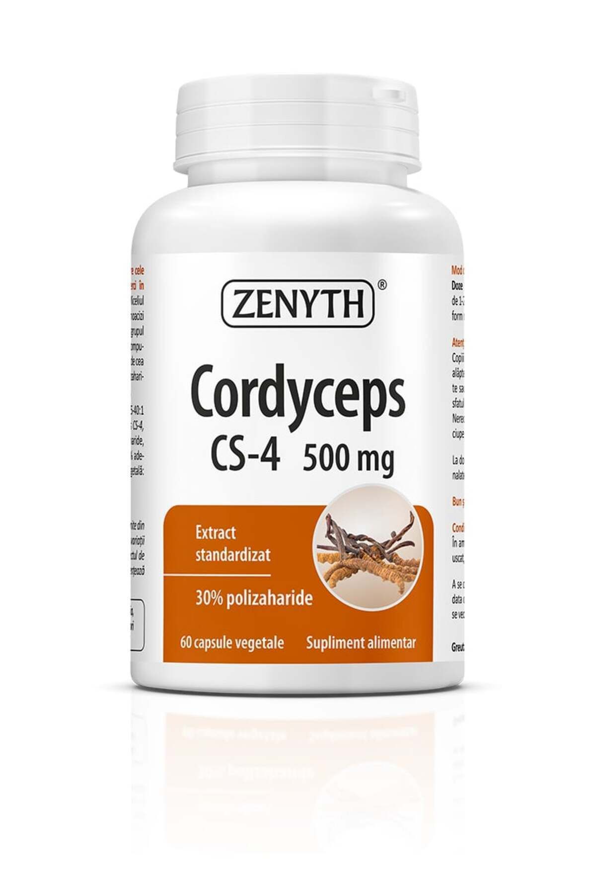 ZENYTH Ciuperca Cordyceps Cs-4, 60 Capsule, Antioxidant, Tonic Si De Protejare A Imunitatii, Zenyth - One Size