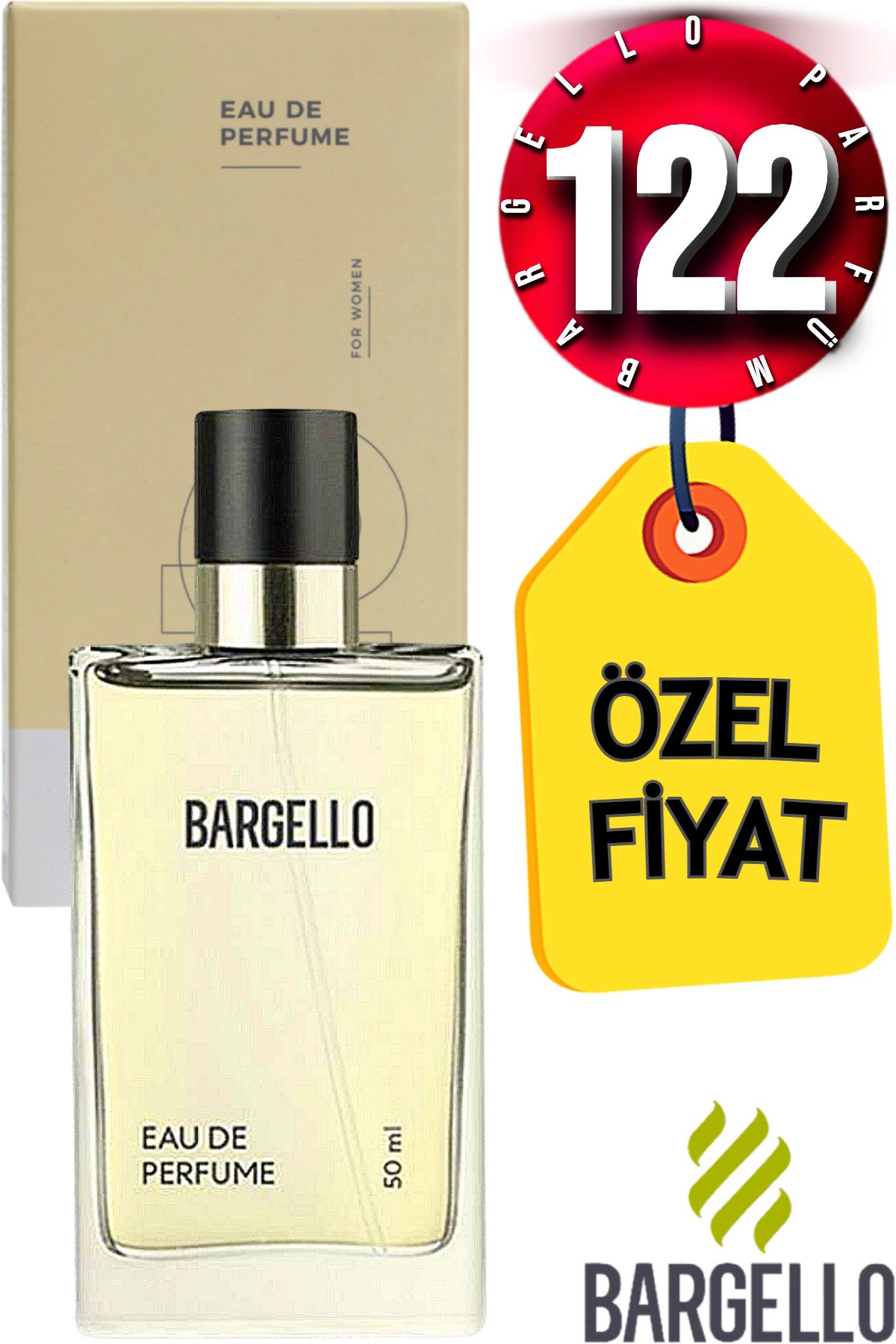 عطر زنانه 122 Oriental EDP 50 میلی‌لیتری رایحه‌ی شرقی و زنانه با ماندگاری بالا Bargello