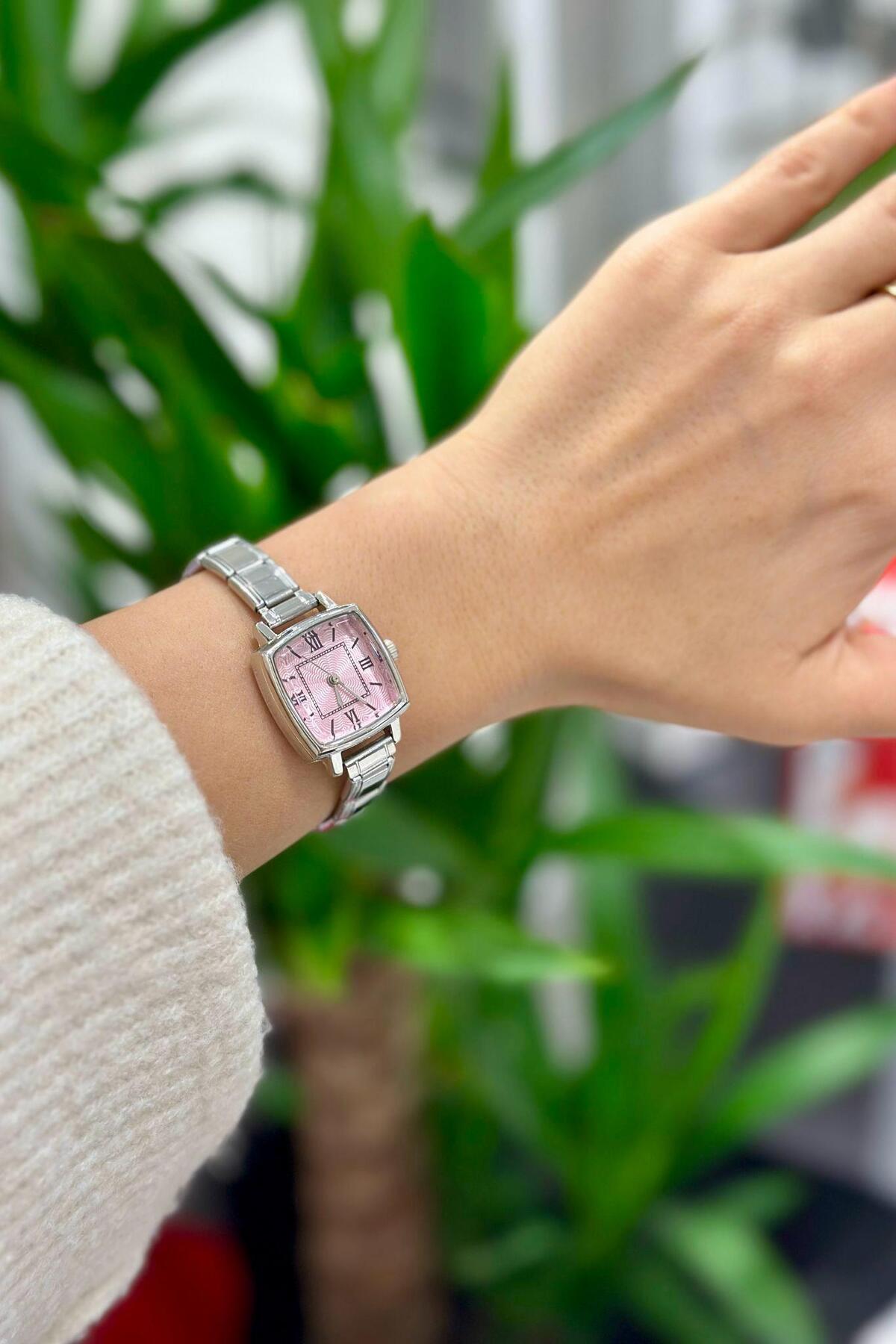 MİXY ACCESSORİES İTALYAN CHARM TAKILABİLEN ÇELİK SAAT görsel 2